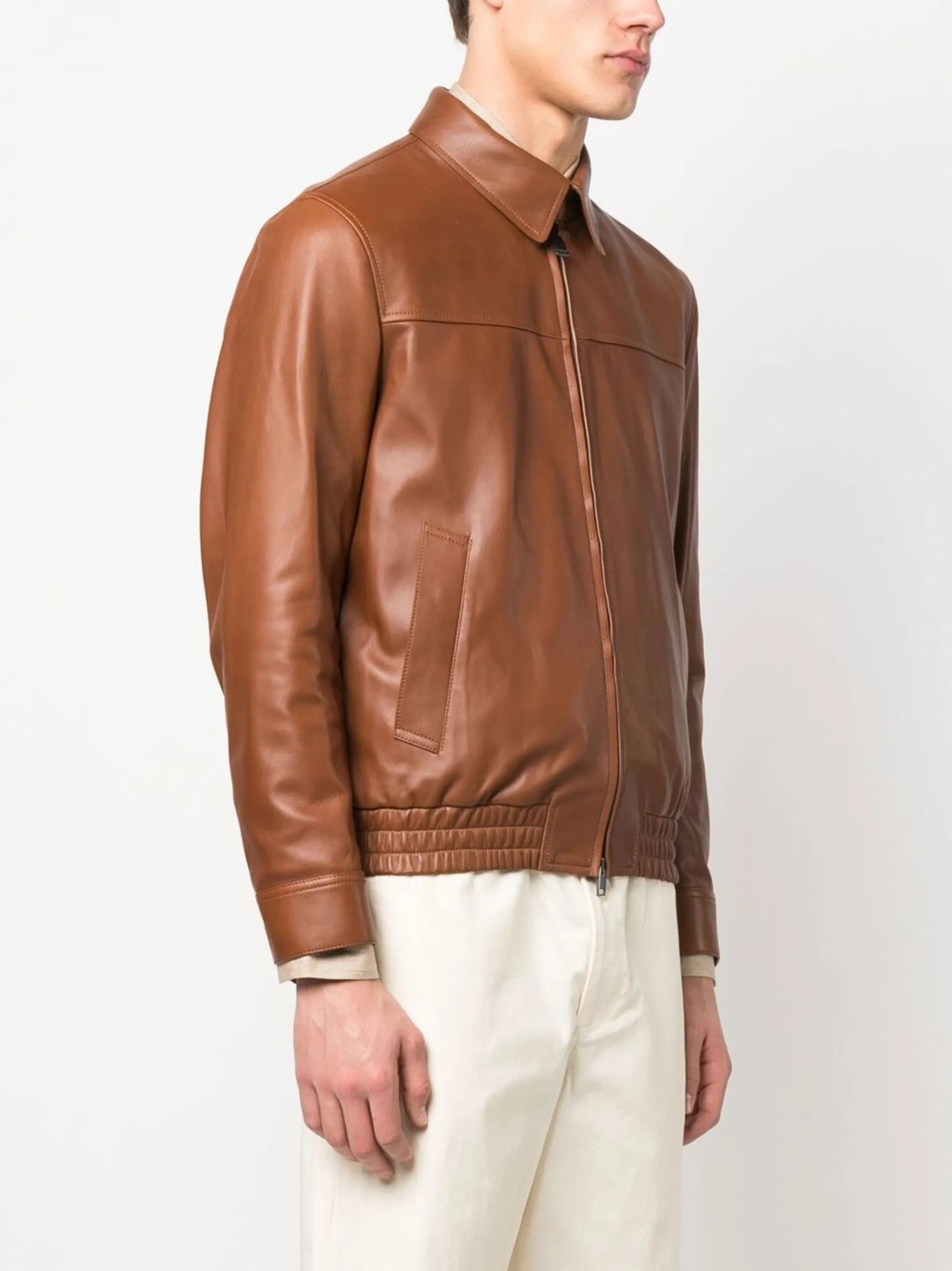 zip-up bomber jacket
