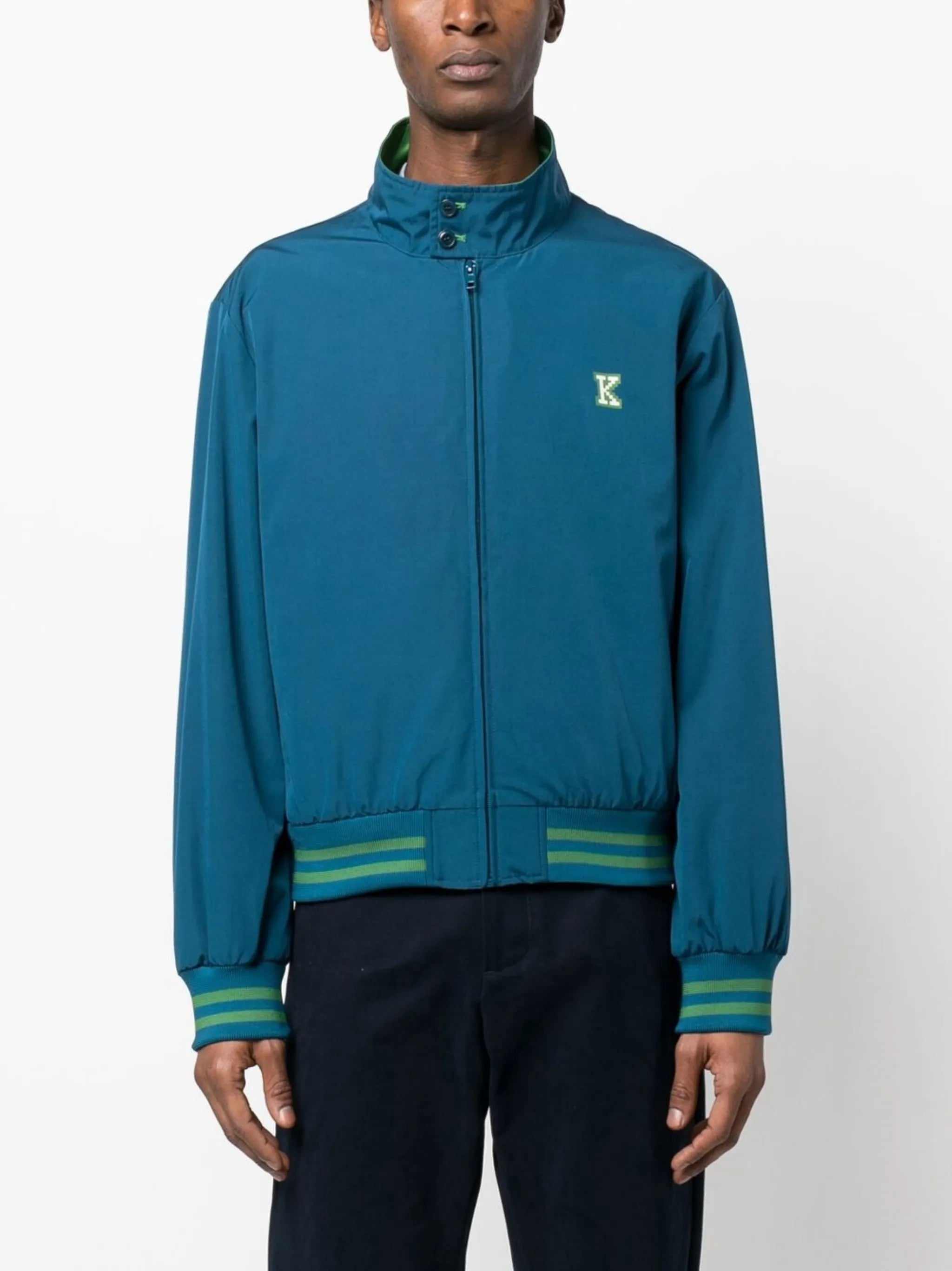graphic logo-print track jacket