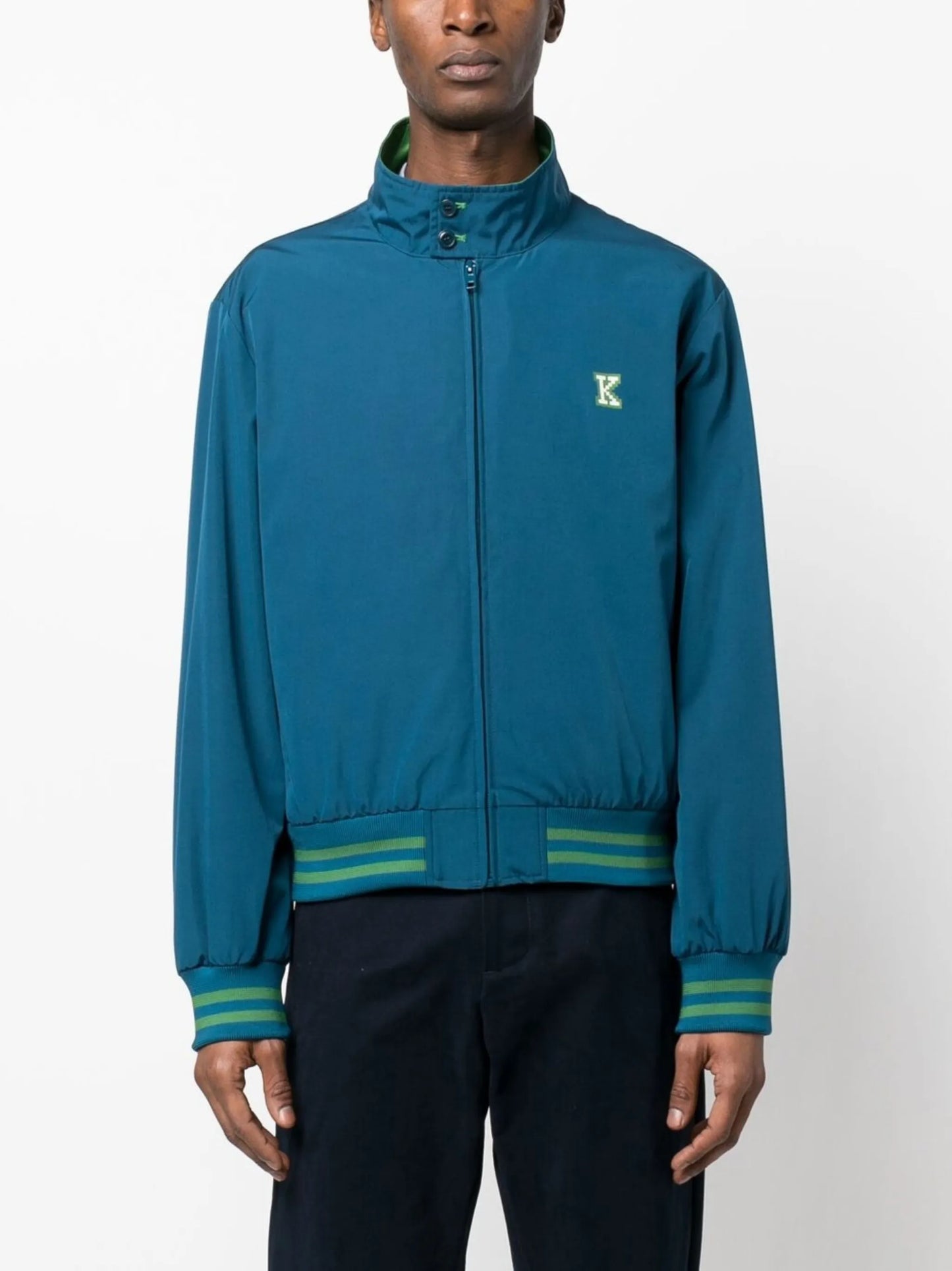 graphic logo-print track jacket