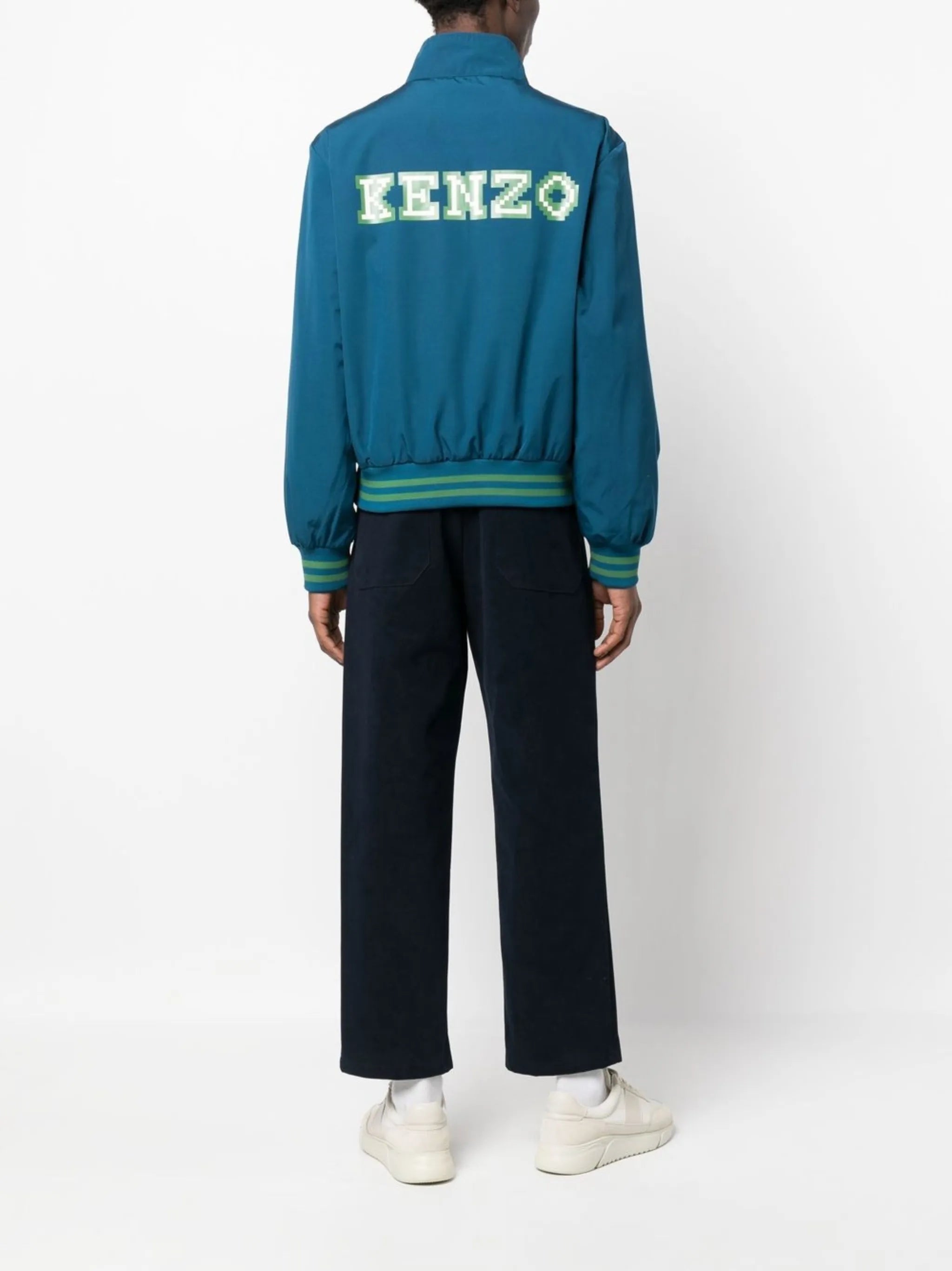 graphic logo-print track jacket