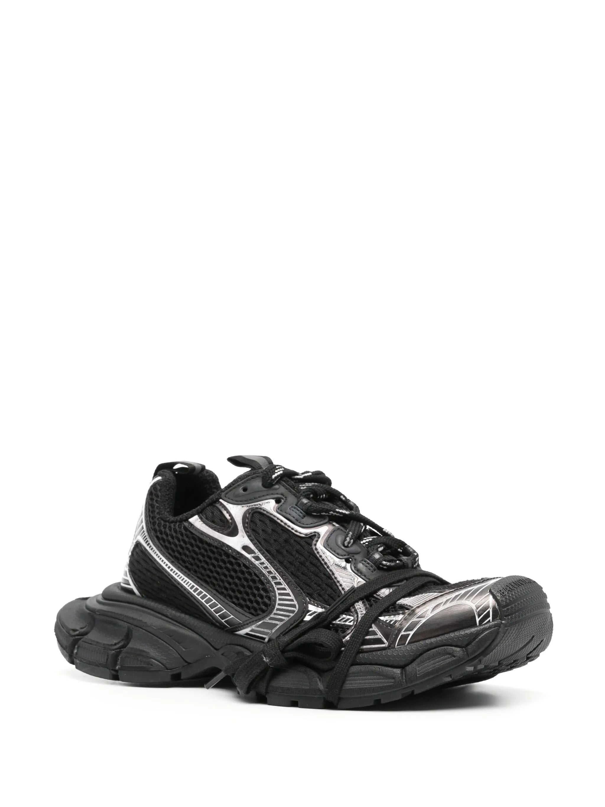 3XL mesh-panel sneakers