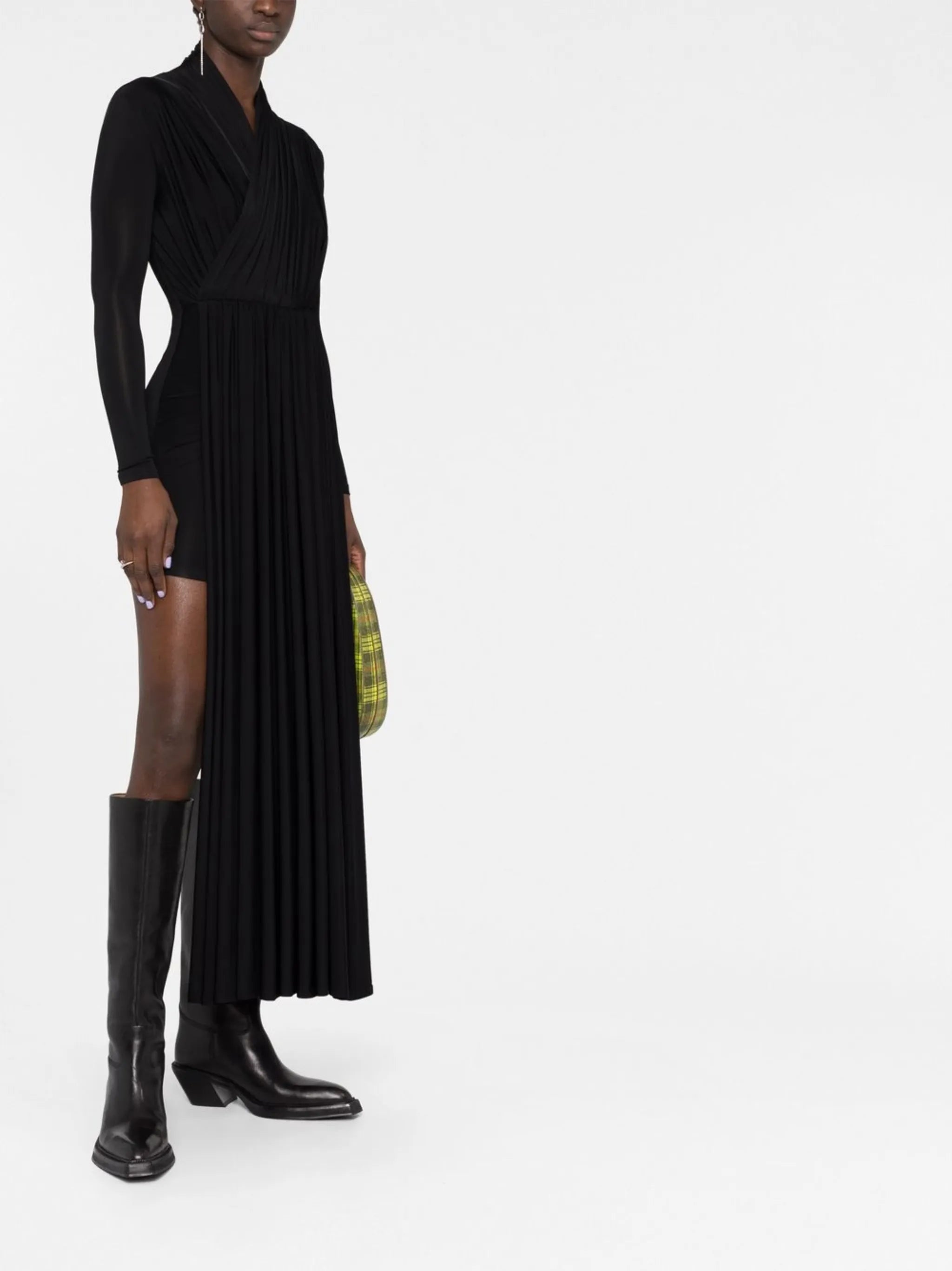 Cycling draped dress