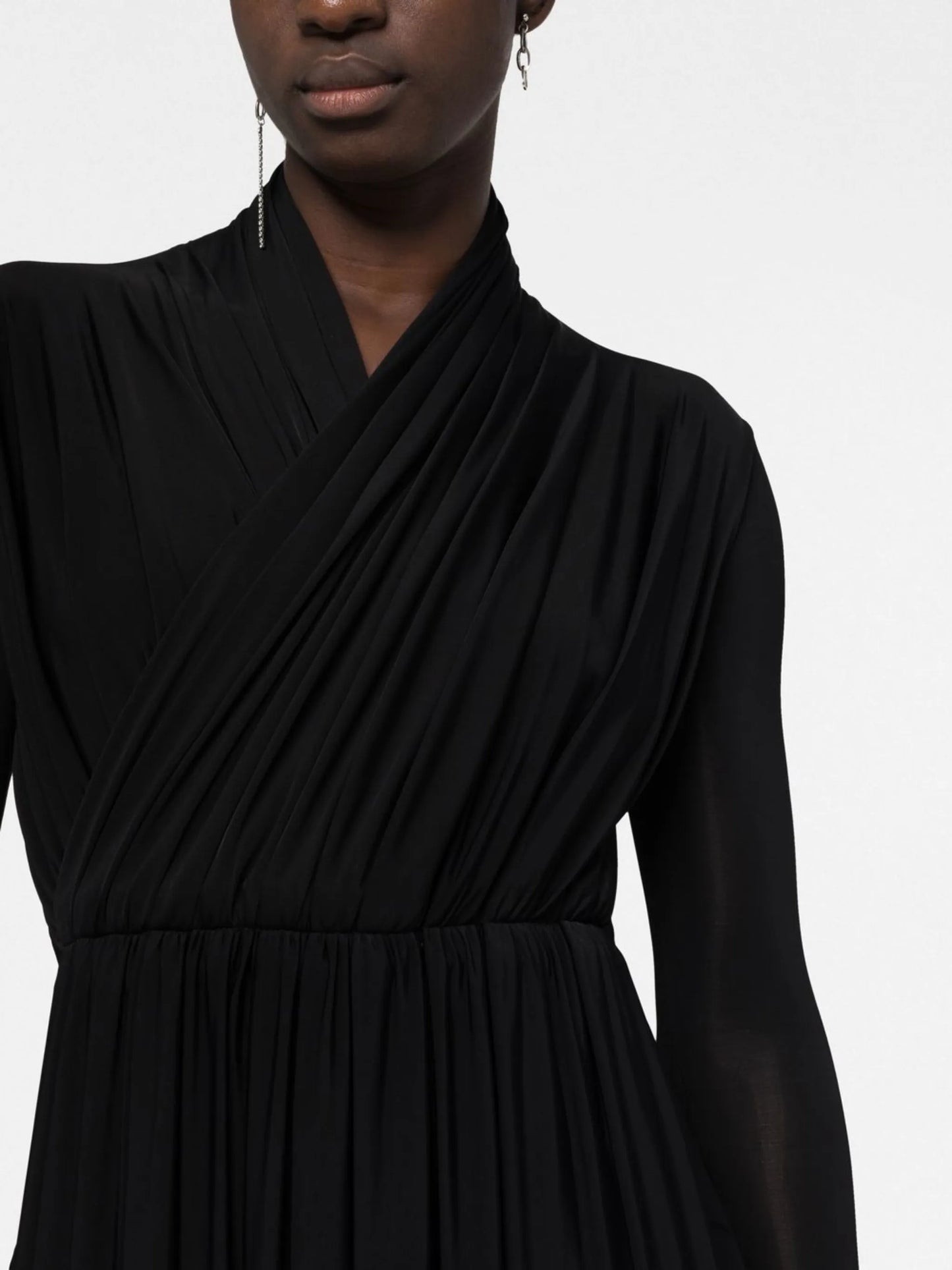 Cycling draped dress