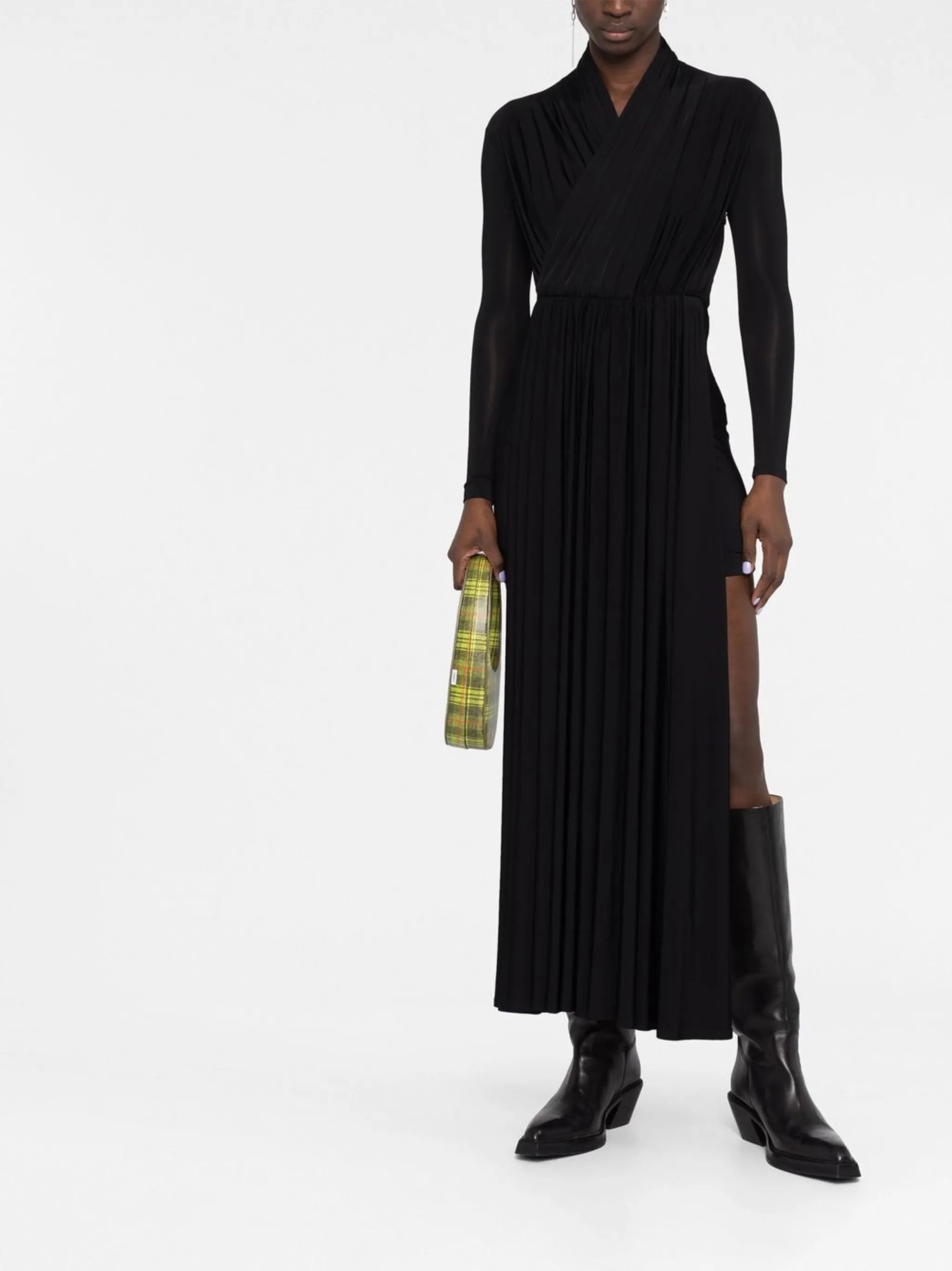 Cycling draped dress
