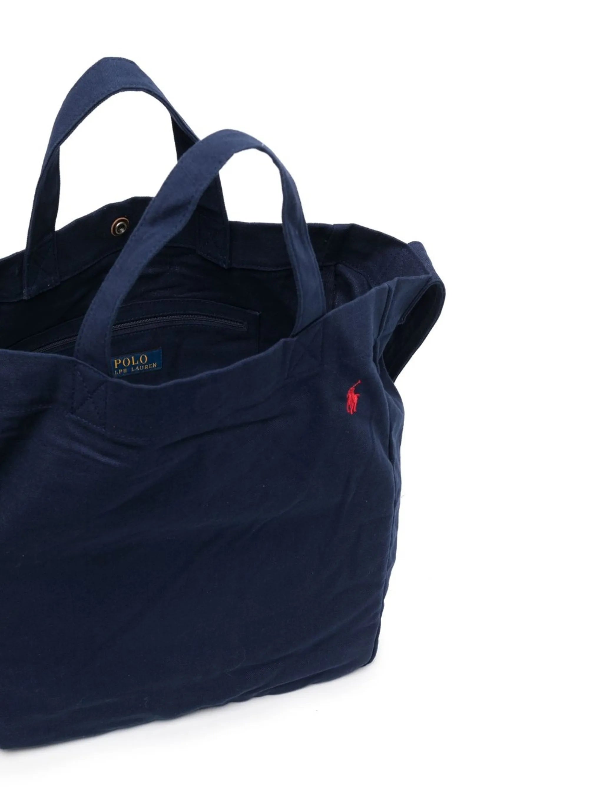 embroidered-logo tote bag