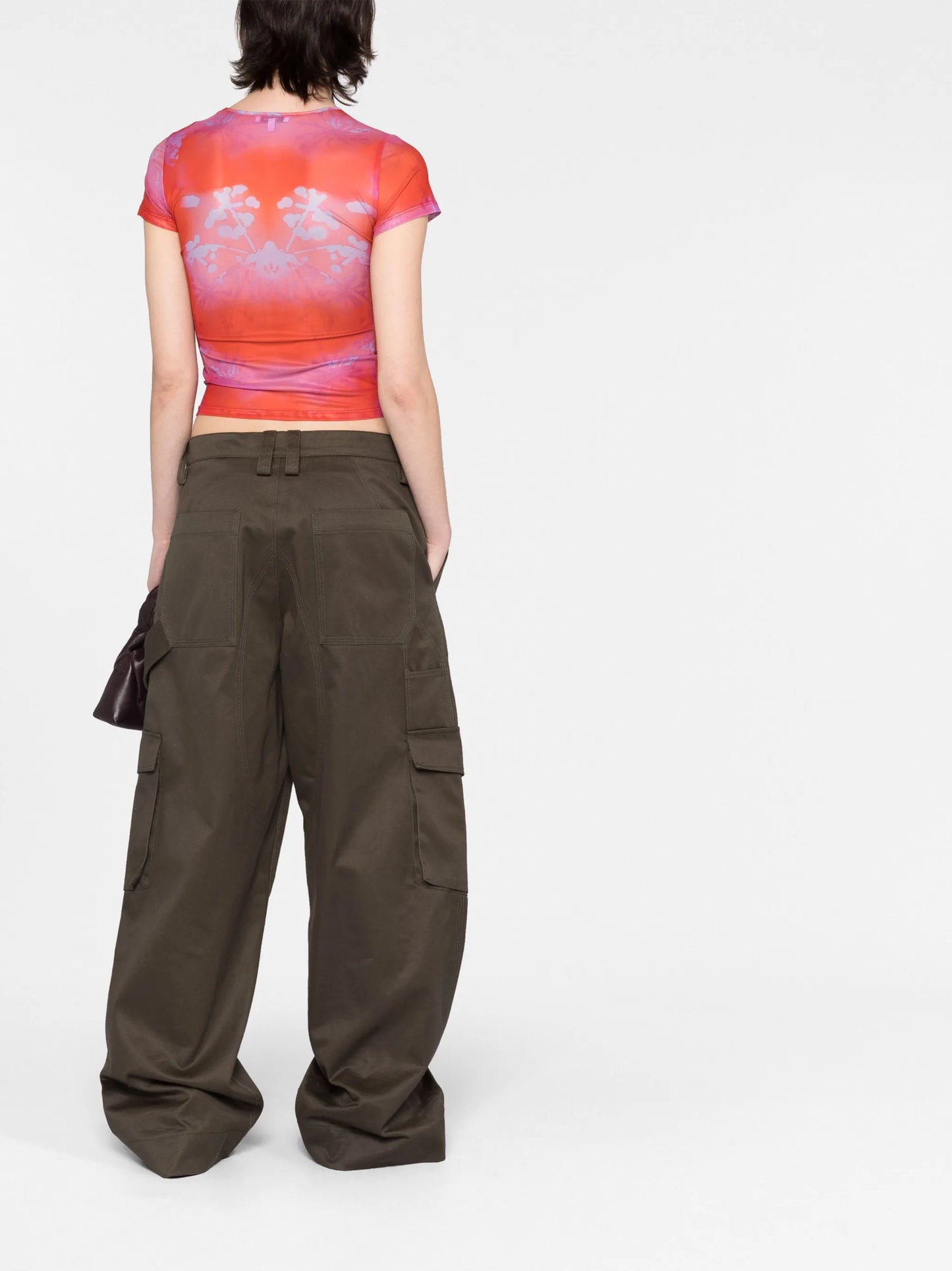 abstract print T-shirt