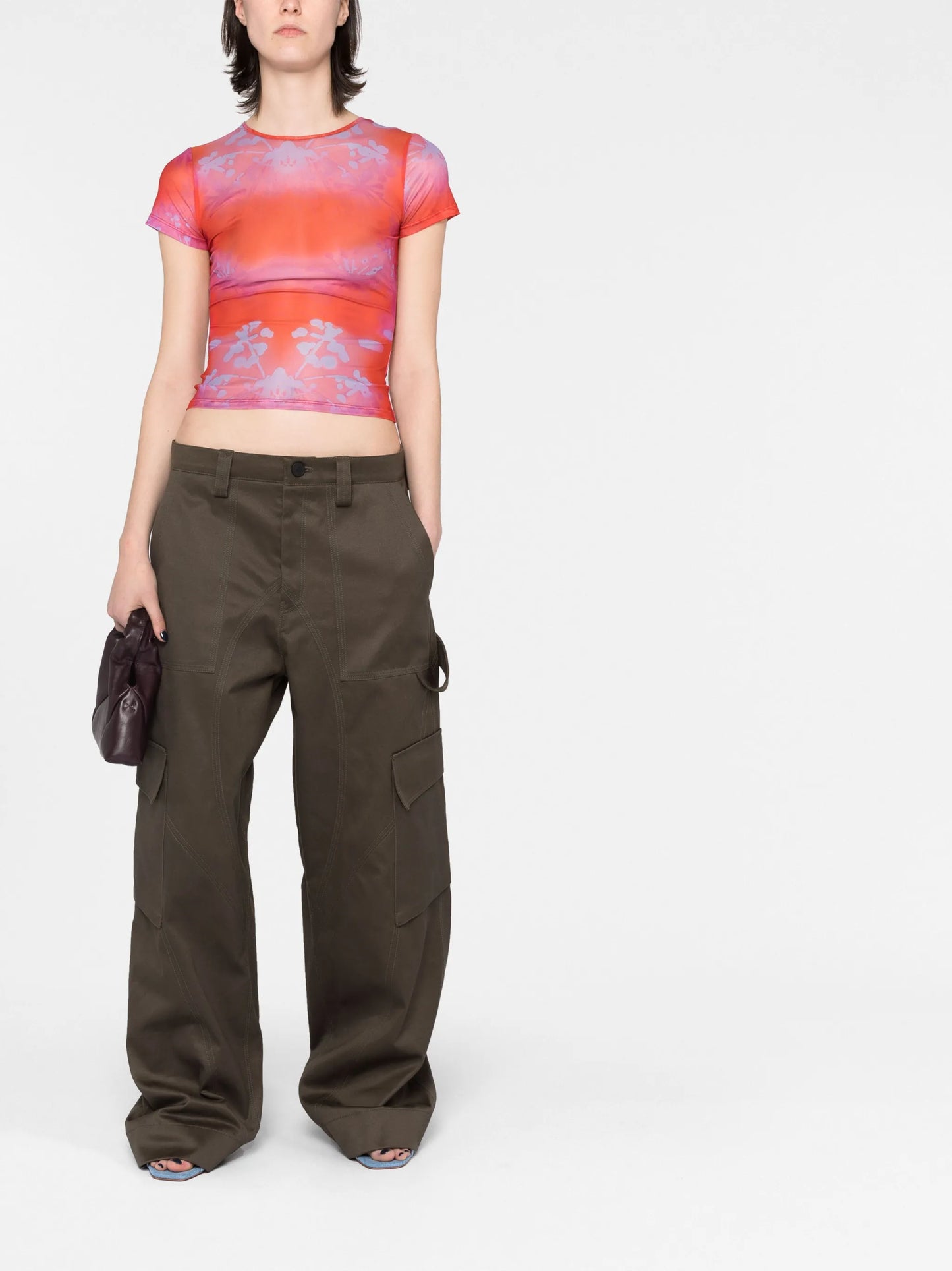 abstract print T-shirt