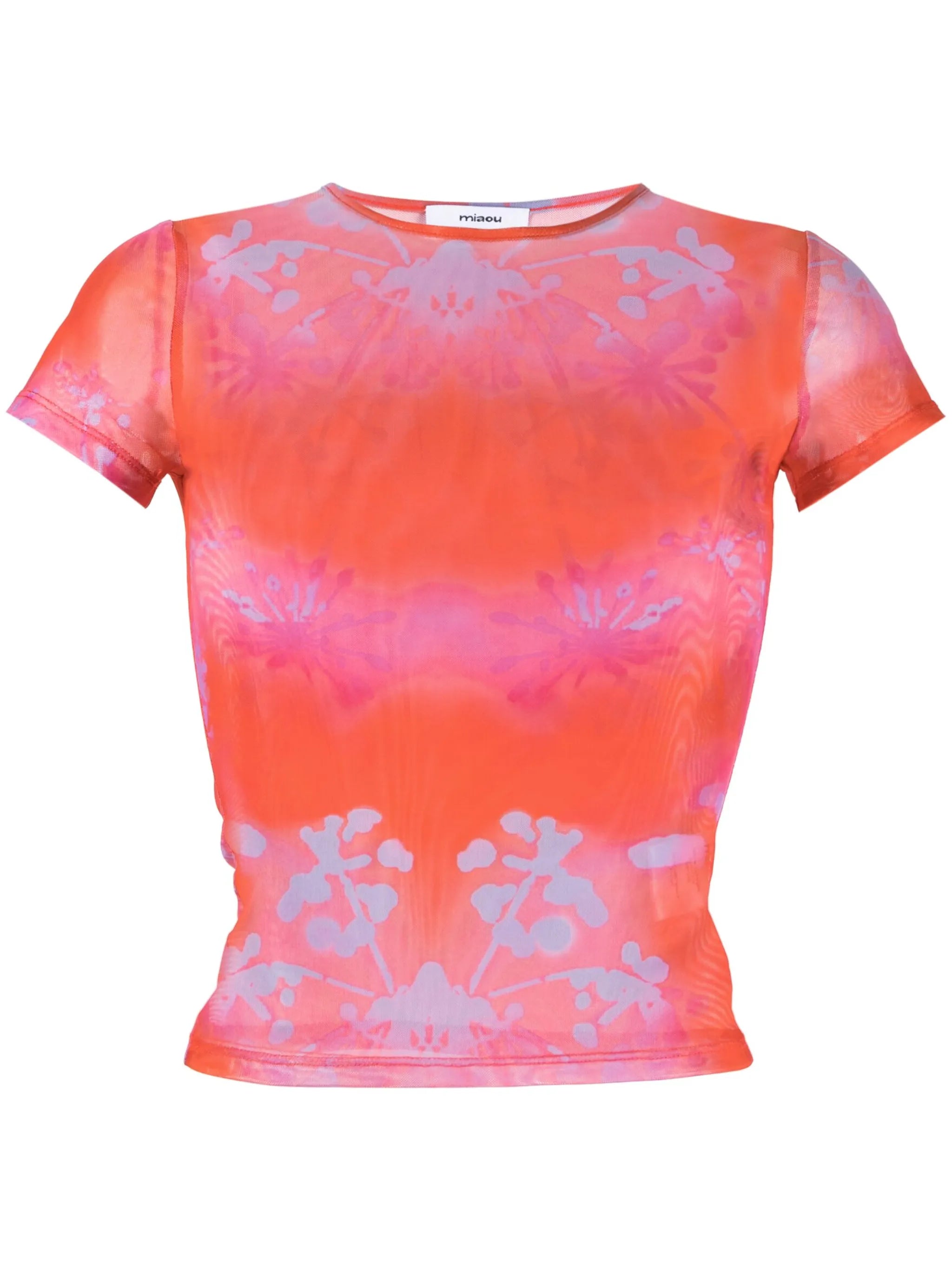 abstract print T-shirt