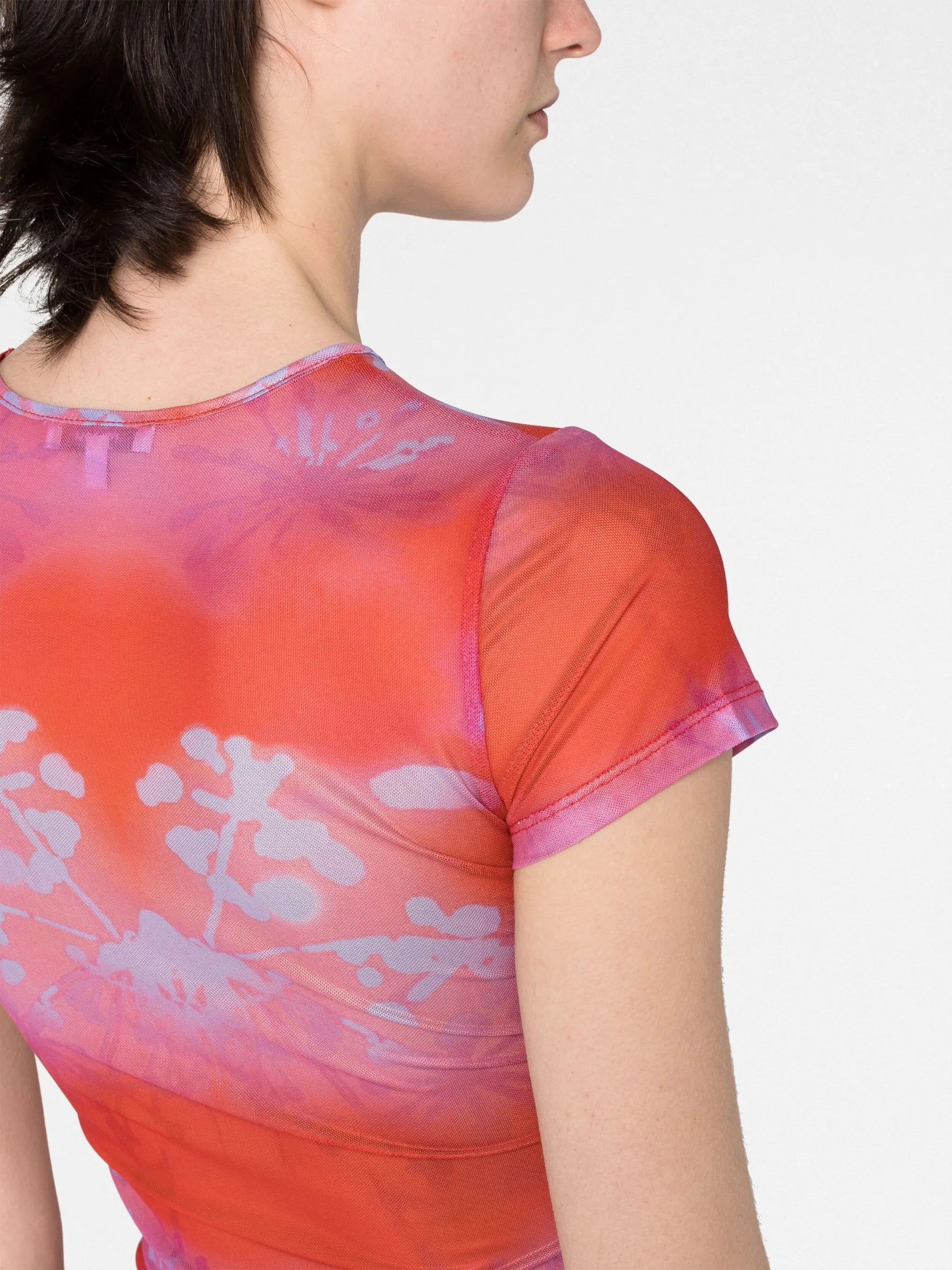abstract print T-shirt