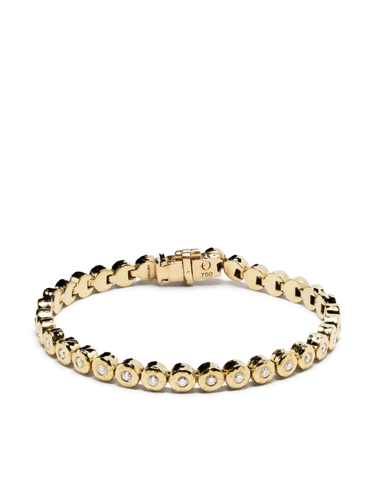 18kt yellow gold Nesting Gem diamond tennis bracelet