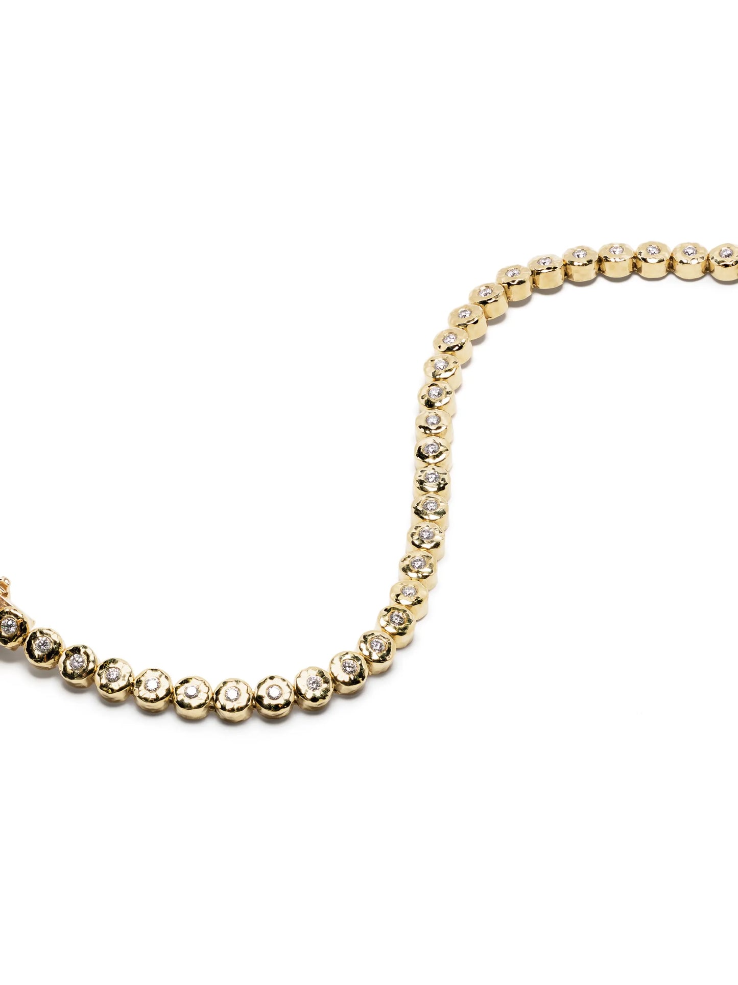 18kt yellow gold Nesting Gem diamond tennis bracelet