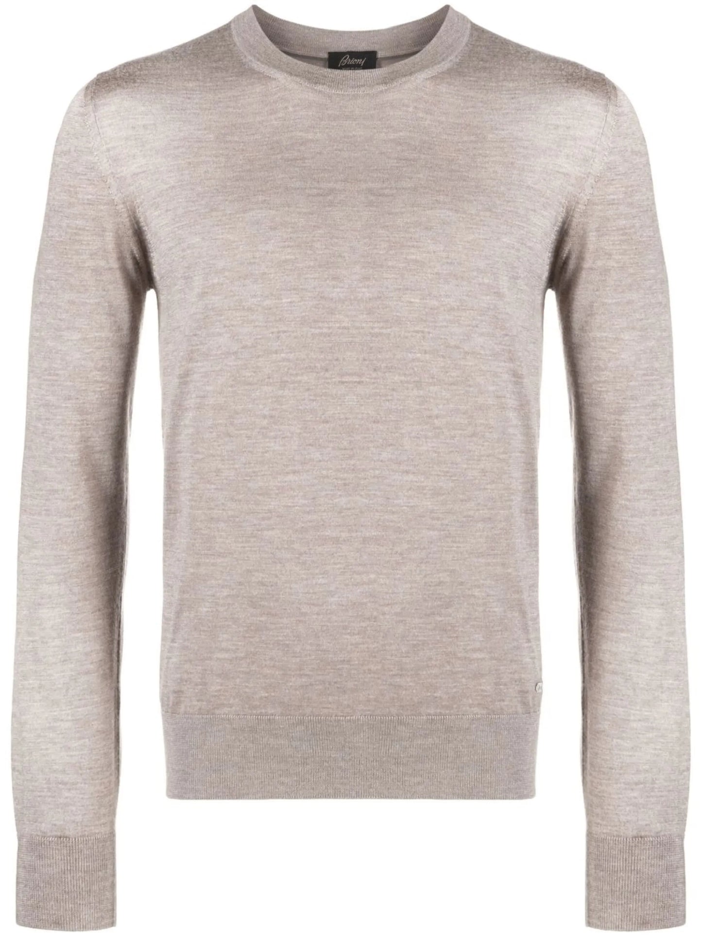 crew-neck cashmere-silk jumper
