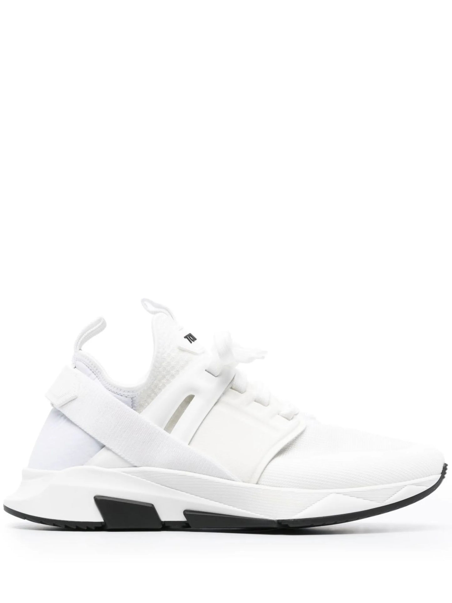 logo-patch lace-up sneakers