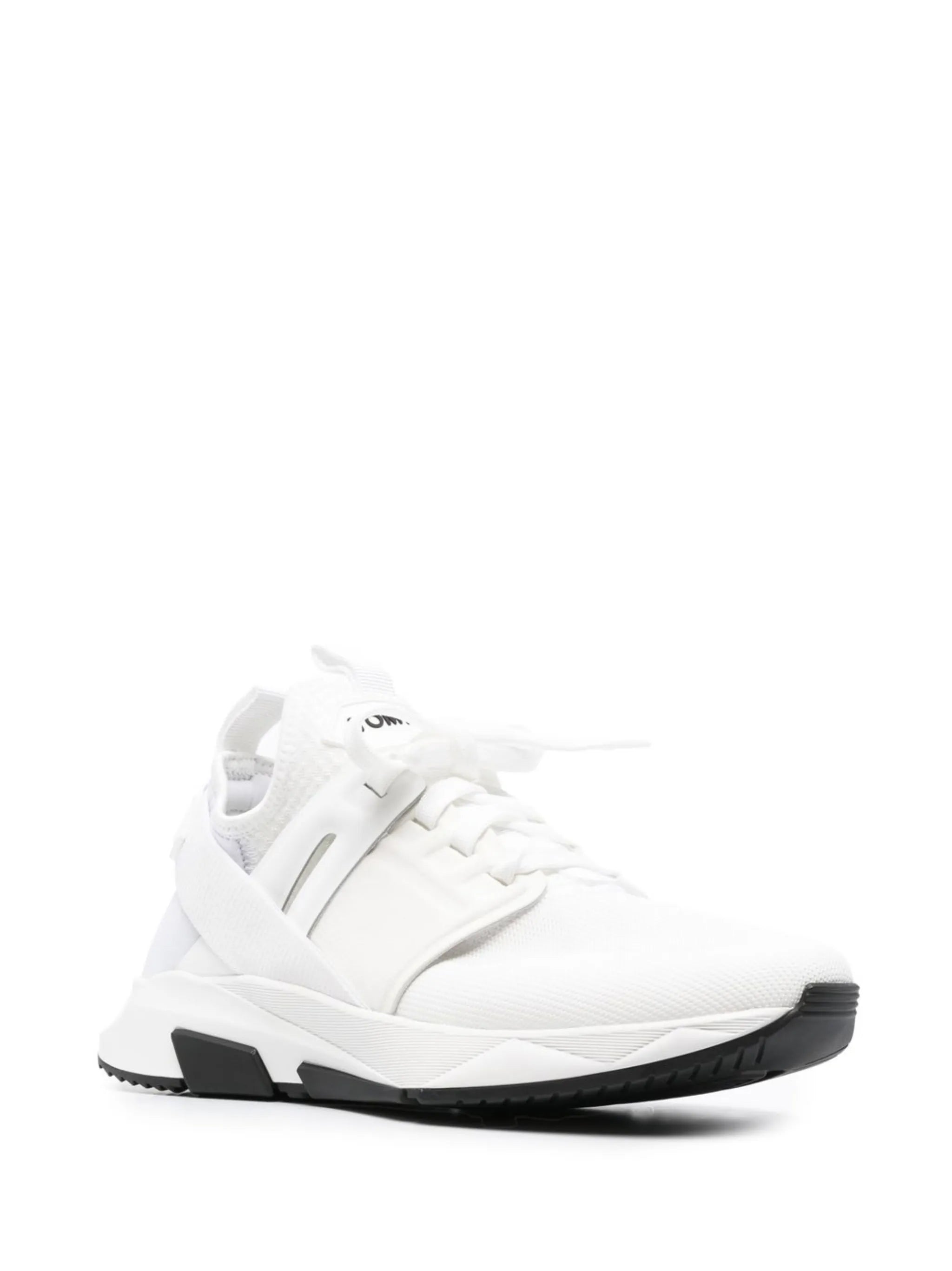 logo-patch lace-up sneakers