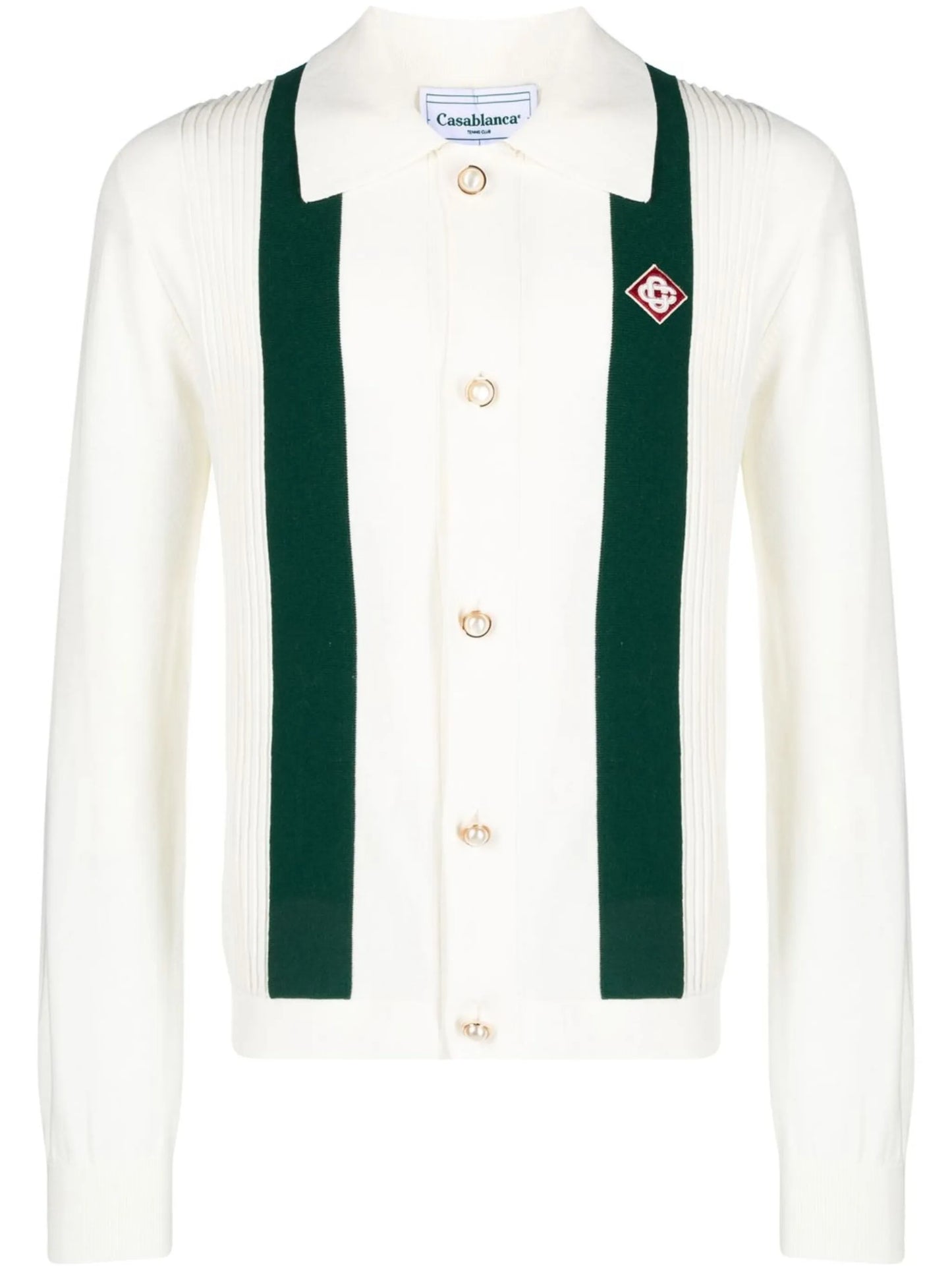 striped cotton cardigan