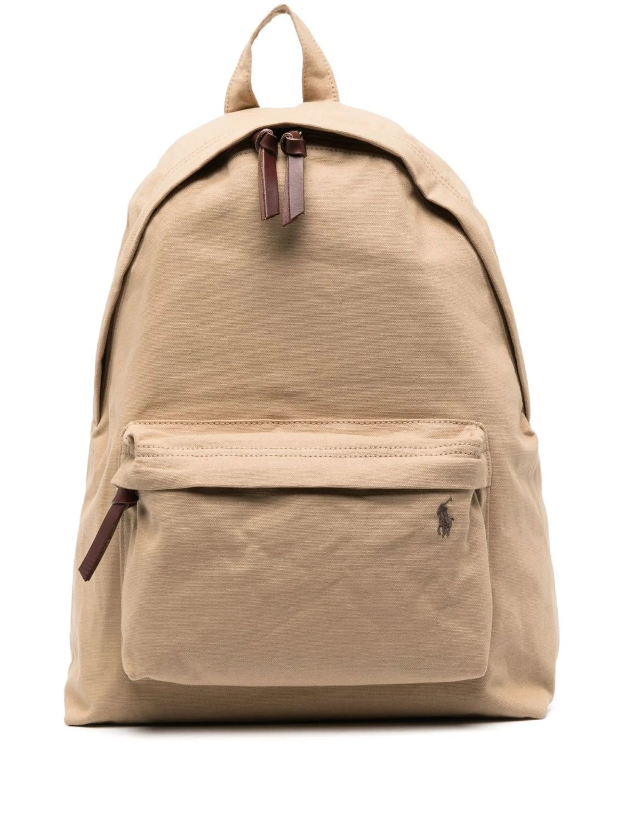 embroidered-logo backpack