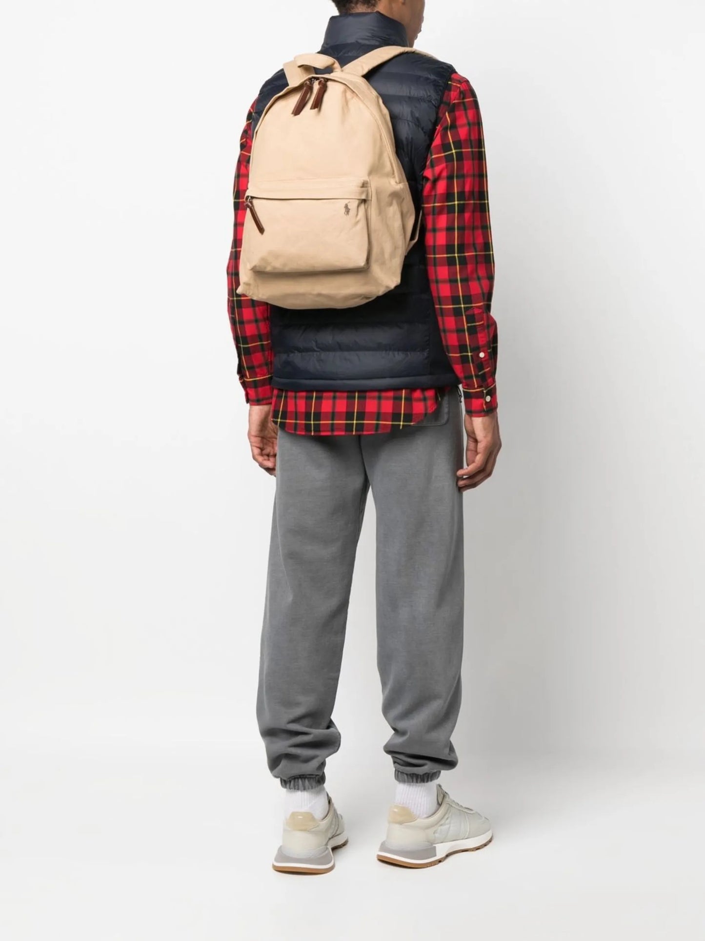 embroidered-logo backpack