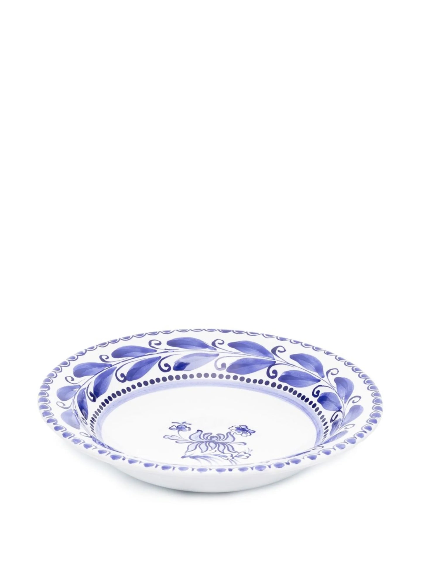 Floral print porcelain plate