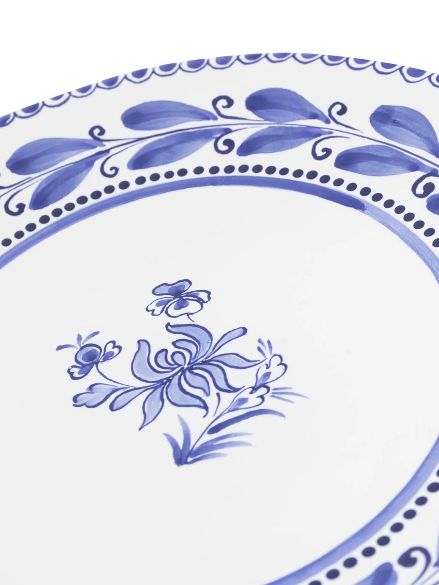 Floral-print dinner plate
