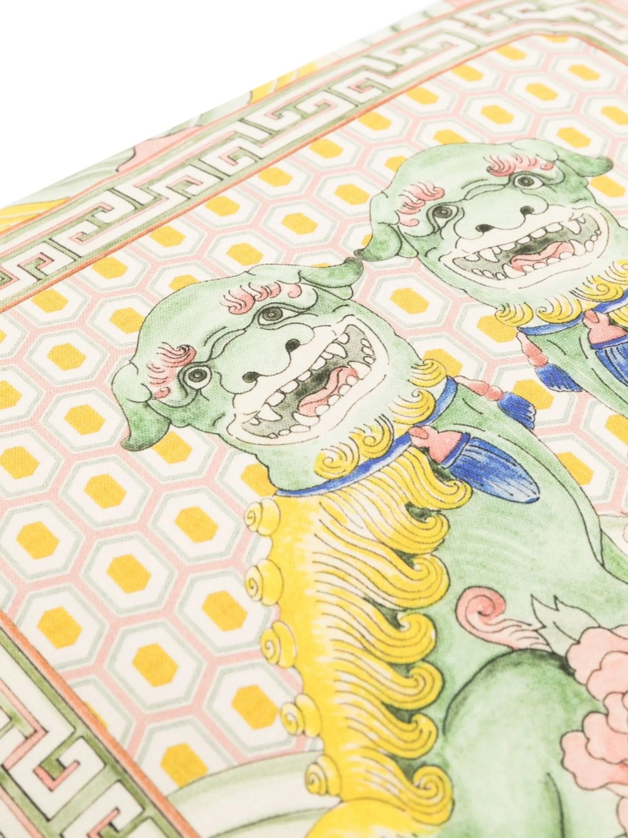 Fu Dogs square cushion