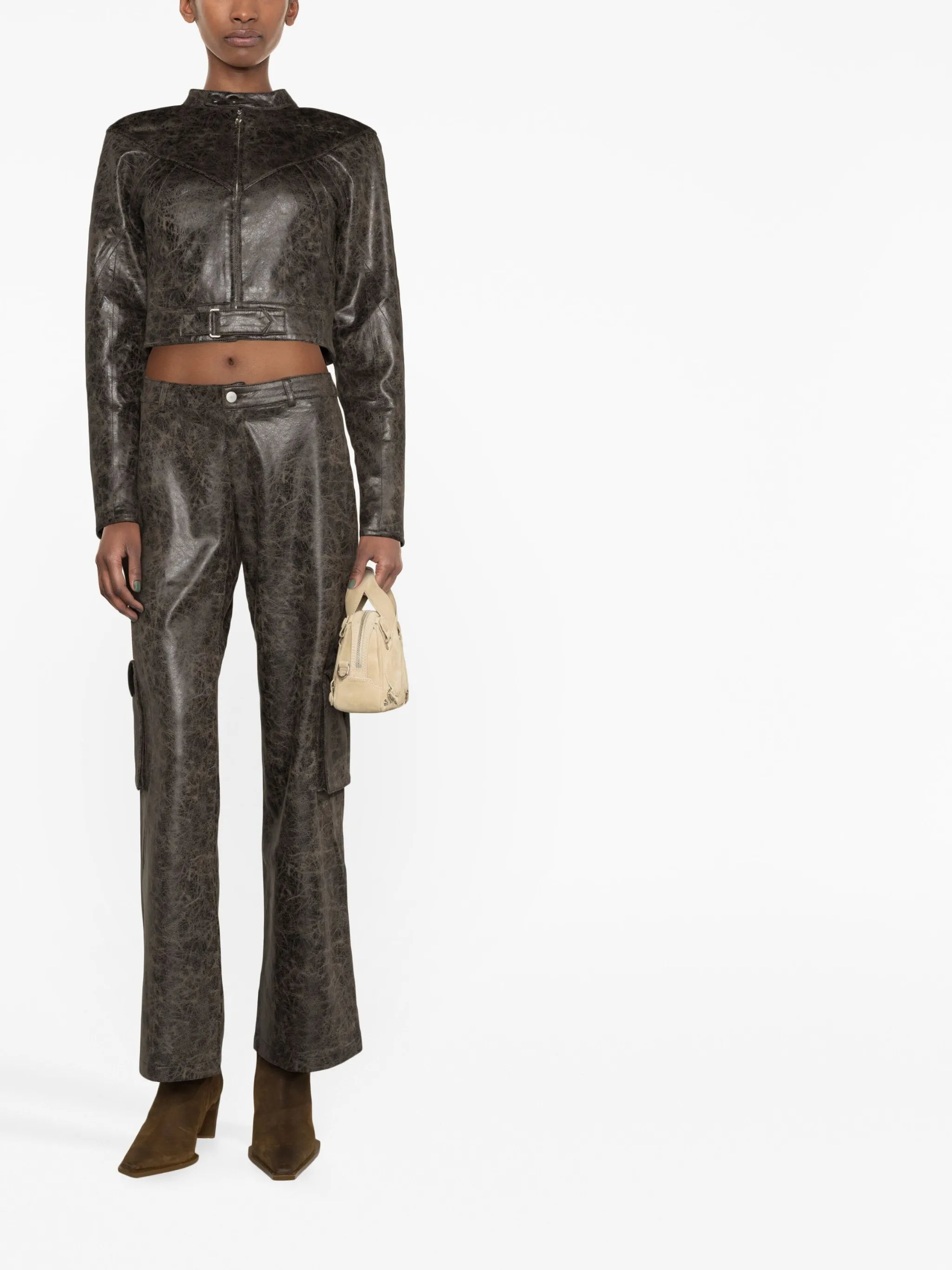 Vaughn faux-leather jacket