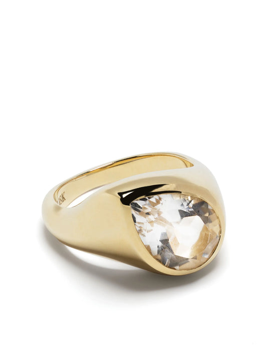 18kt yellow gold Aura topaz ring