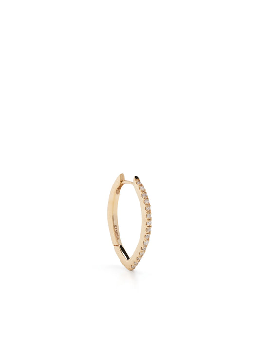 14kt yellow gold Spectra Large Drop diamond hoop earring