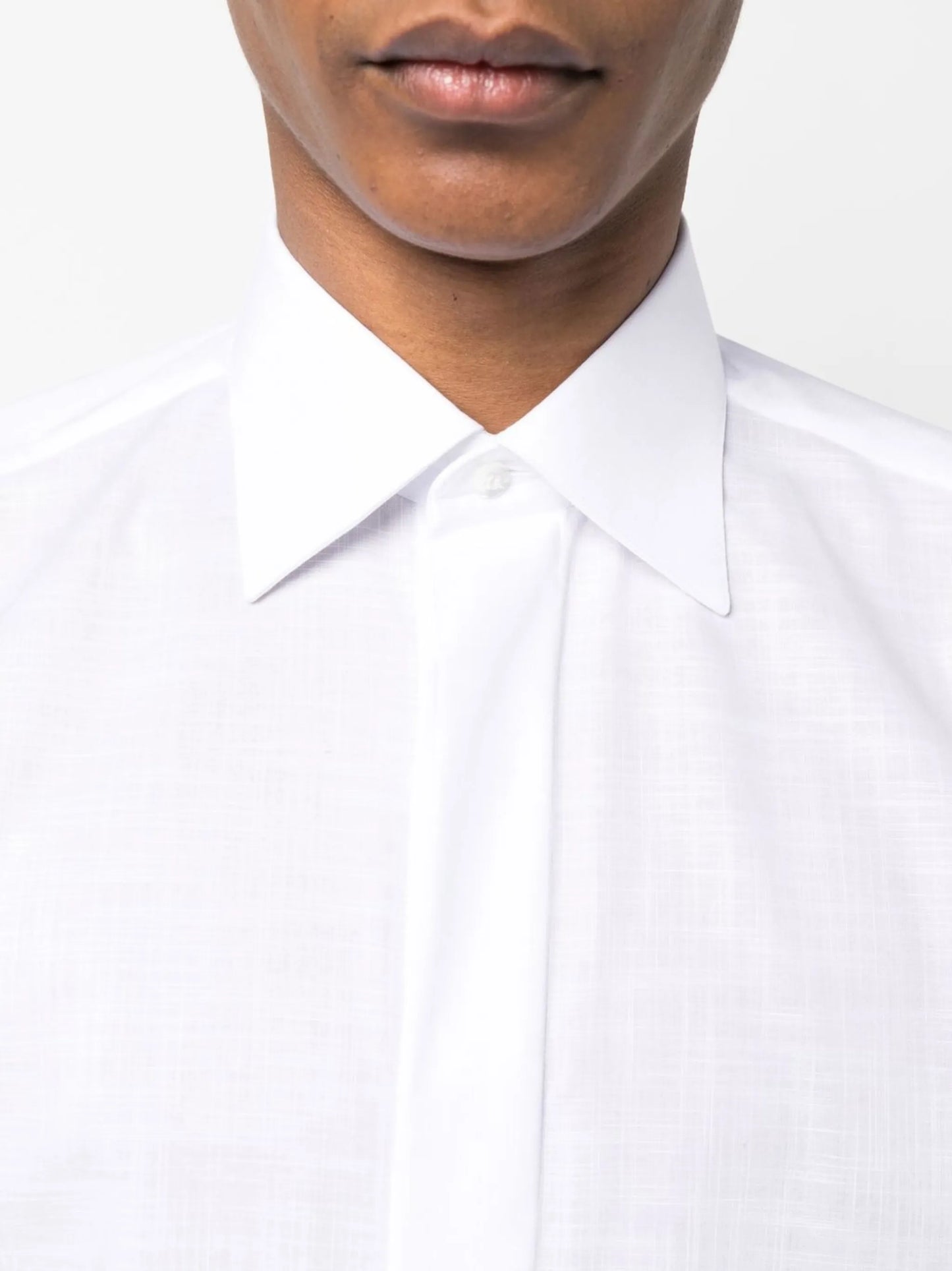 long-sleeve cotton shirt