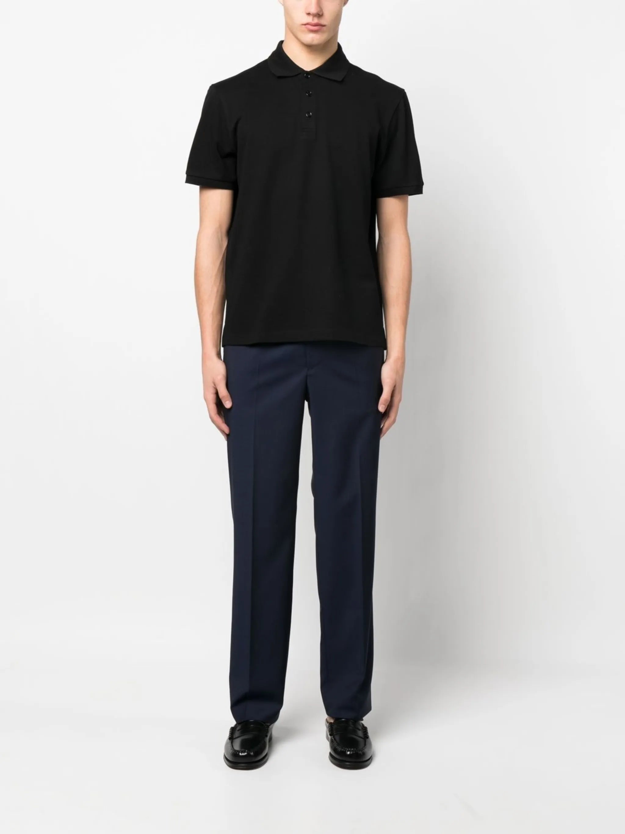 straight-leg drawstring trousers