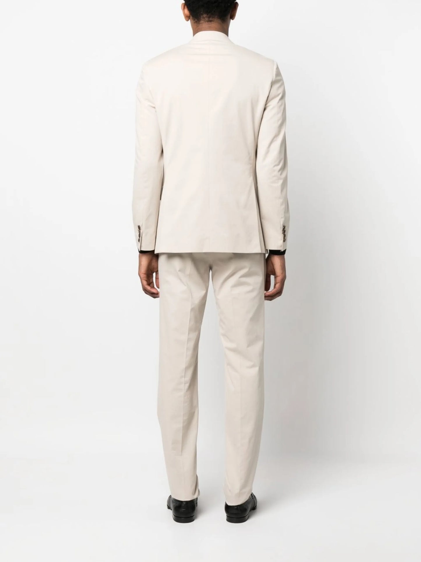 single-breasted cotton-cashmere suit
