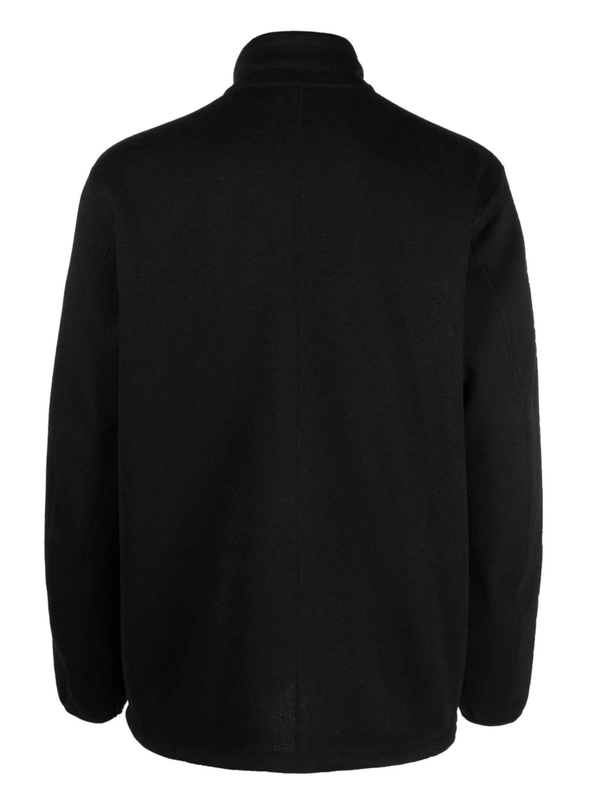 chest logo-patch zipped jacket