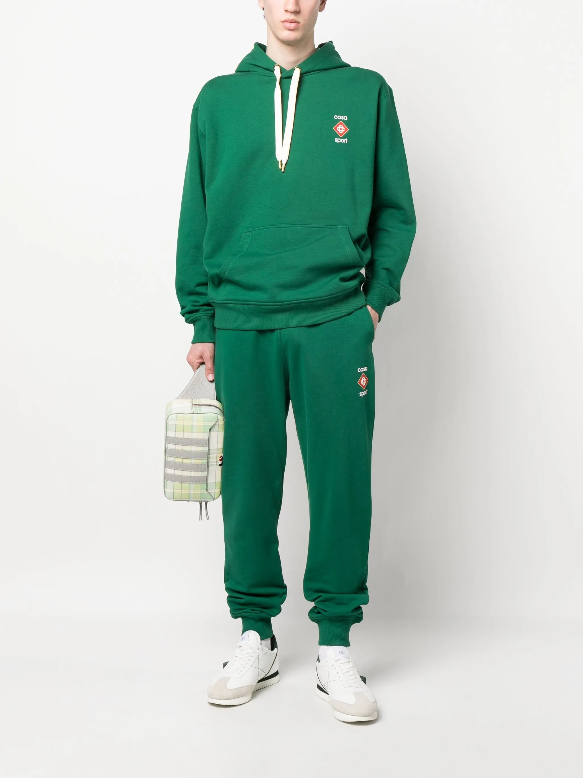 logo-print cotton track pants