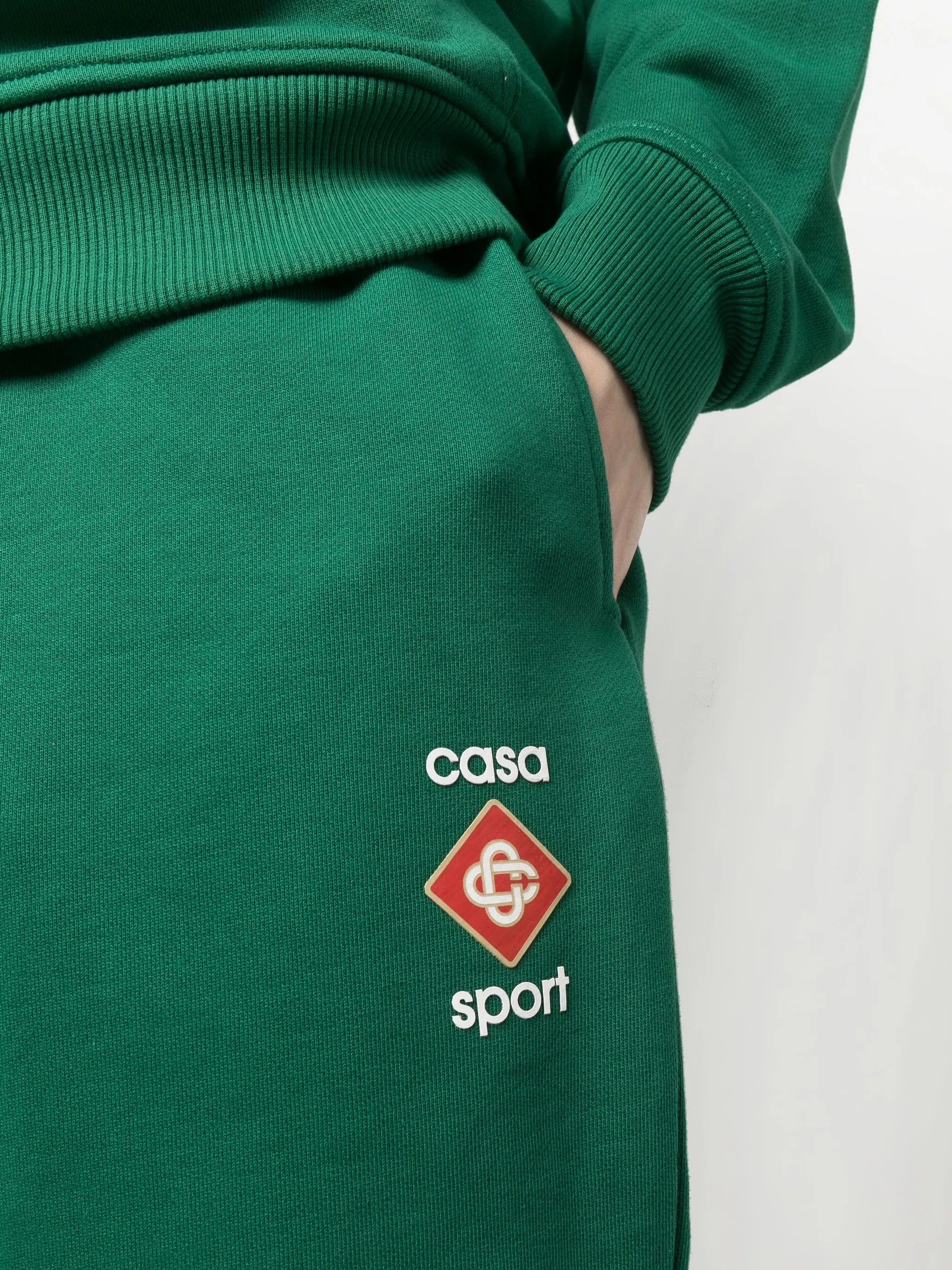 logo-print cotton track pants