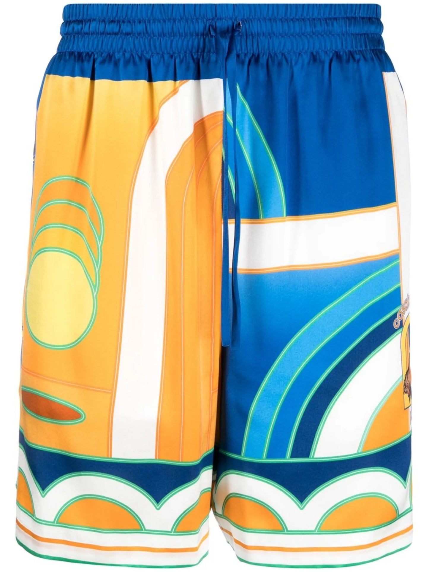 Paysage silk shorts