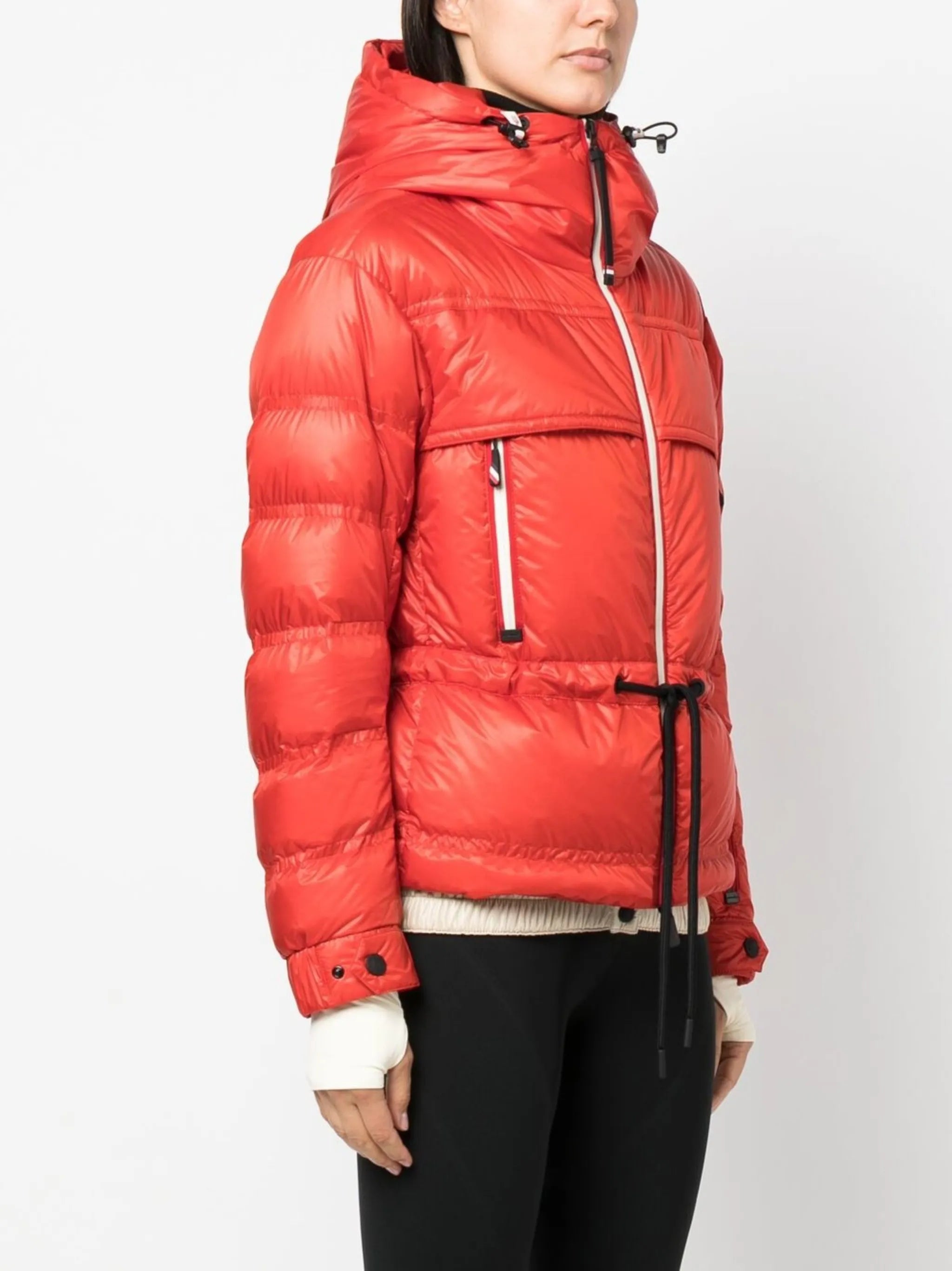 drawstring hooded jacket