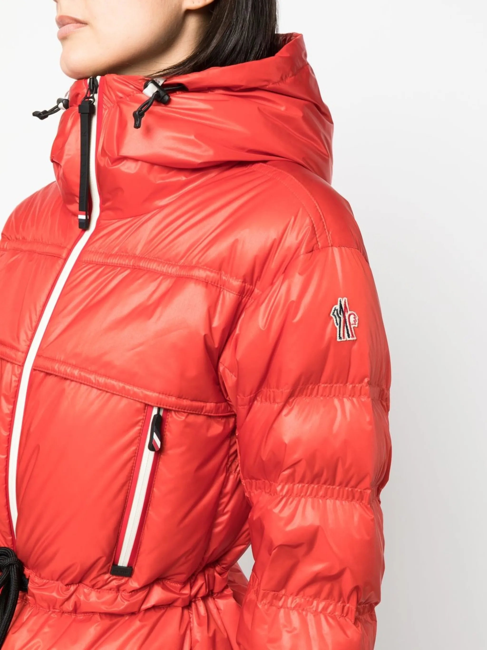 drawstring hooded jacket