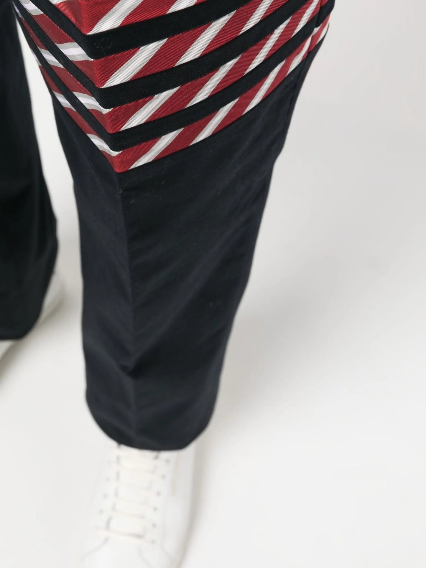 4 Bar stripe straight-leg trousers