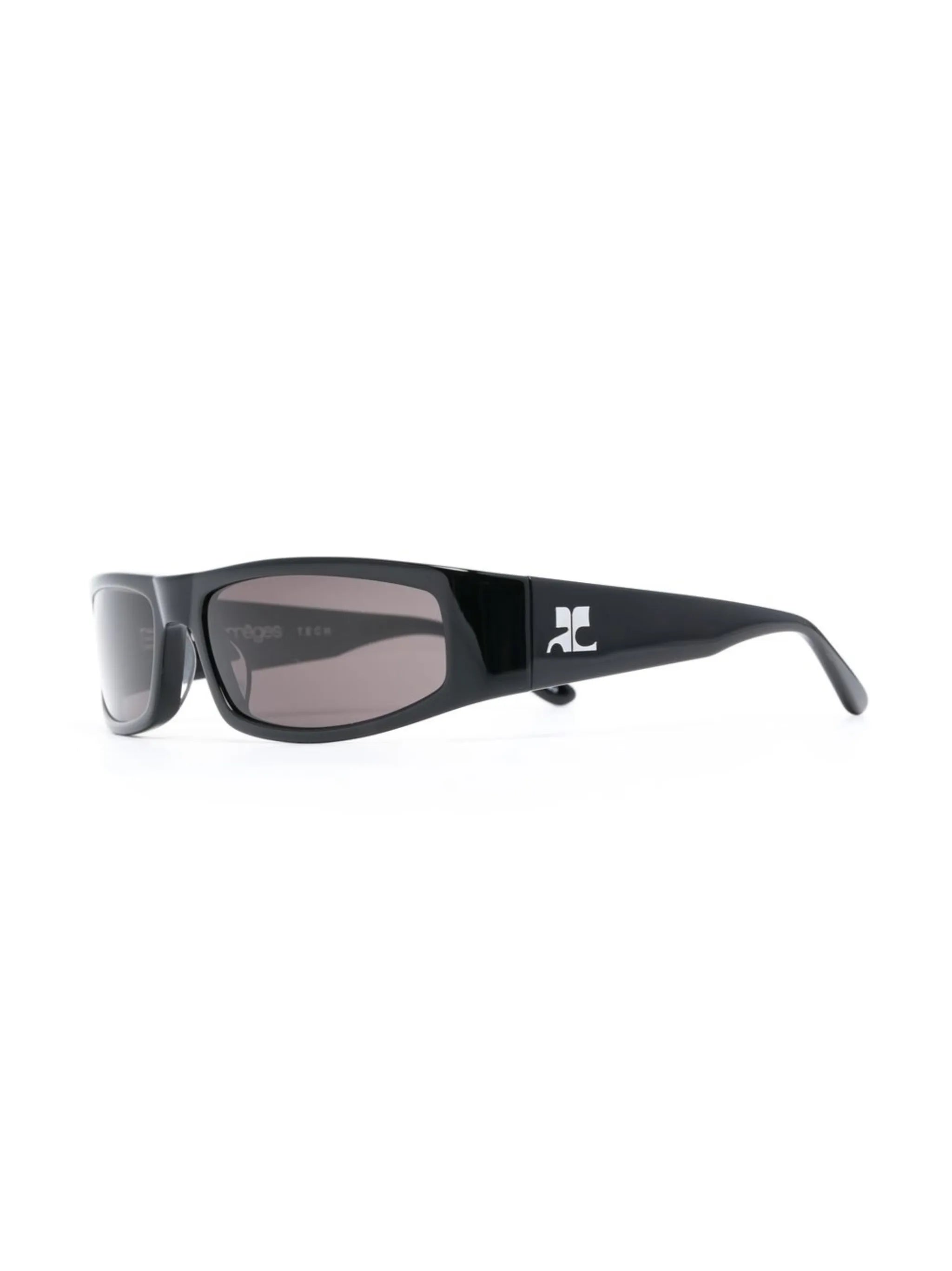 tinted rectangle-frame sunglasses