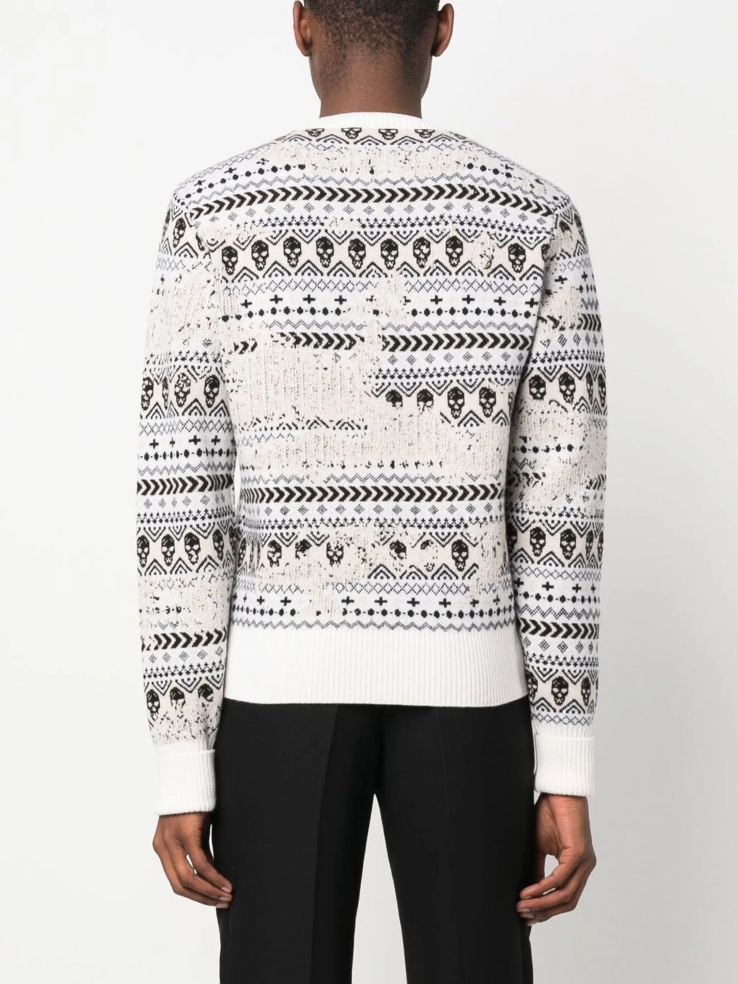 intarsia-pattern jumper