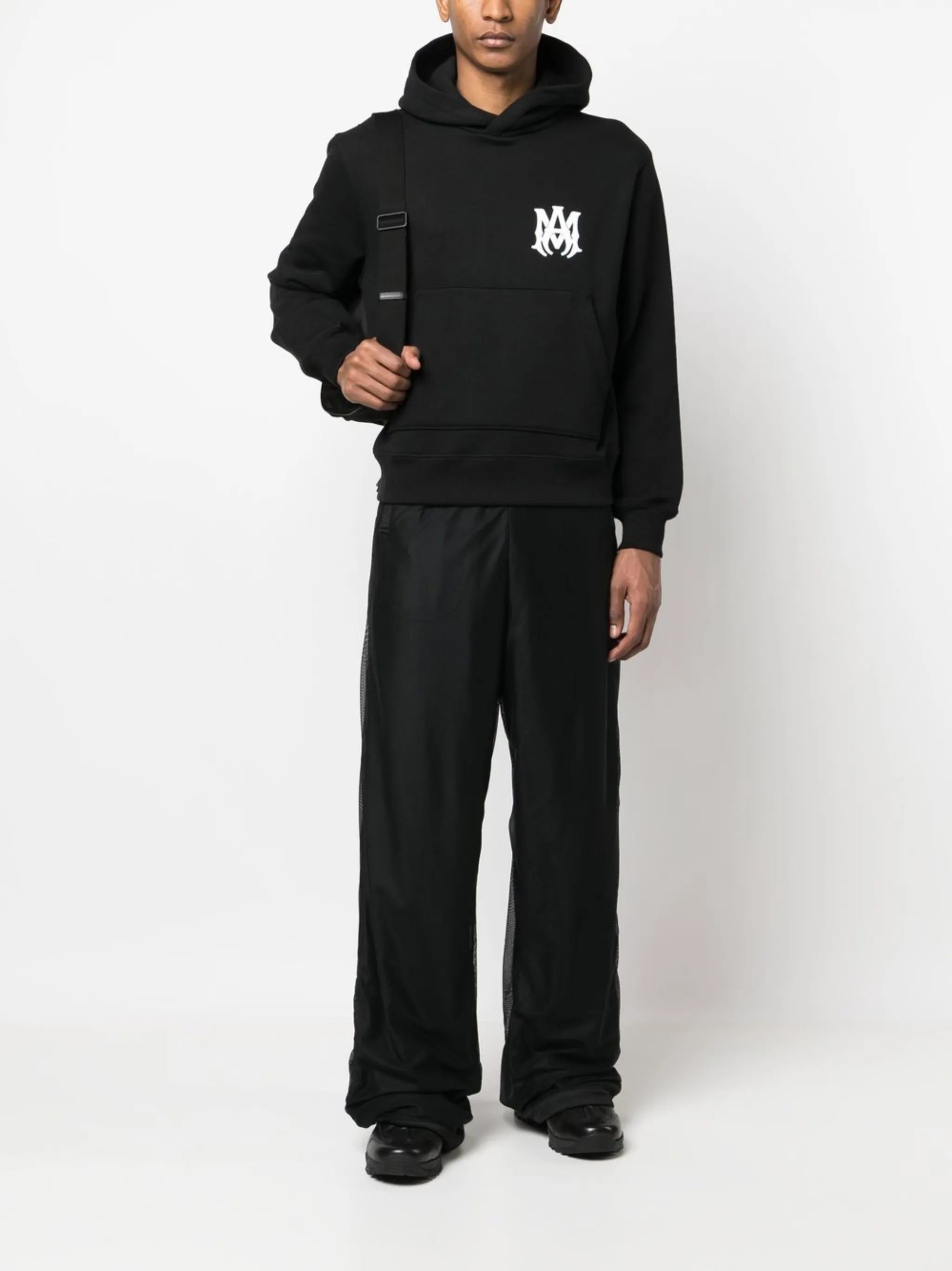 MA core logo-print hoodie