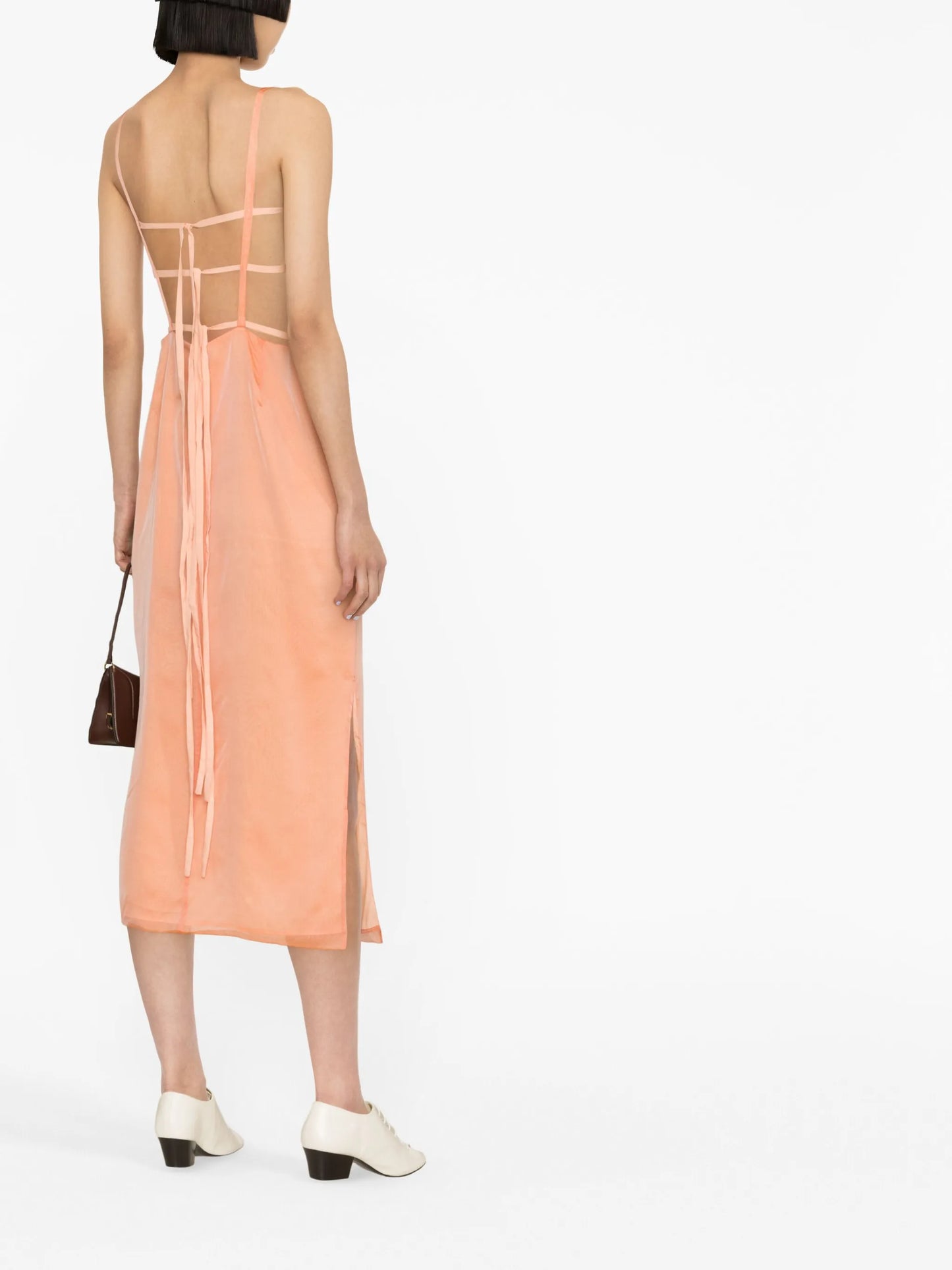 Nym silk-chiffon midi dress