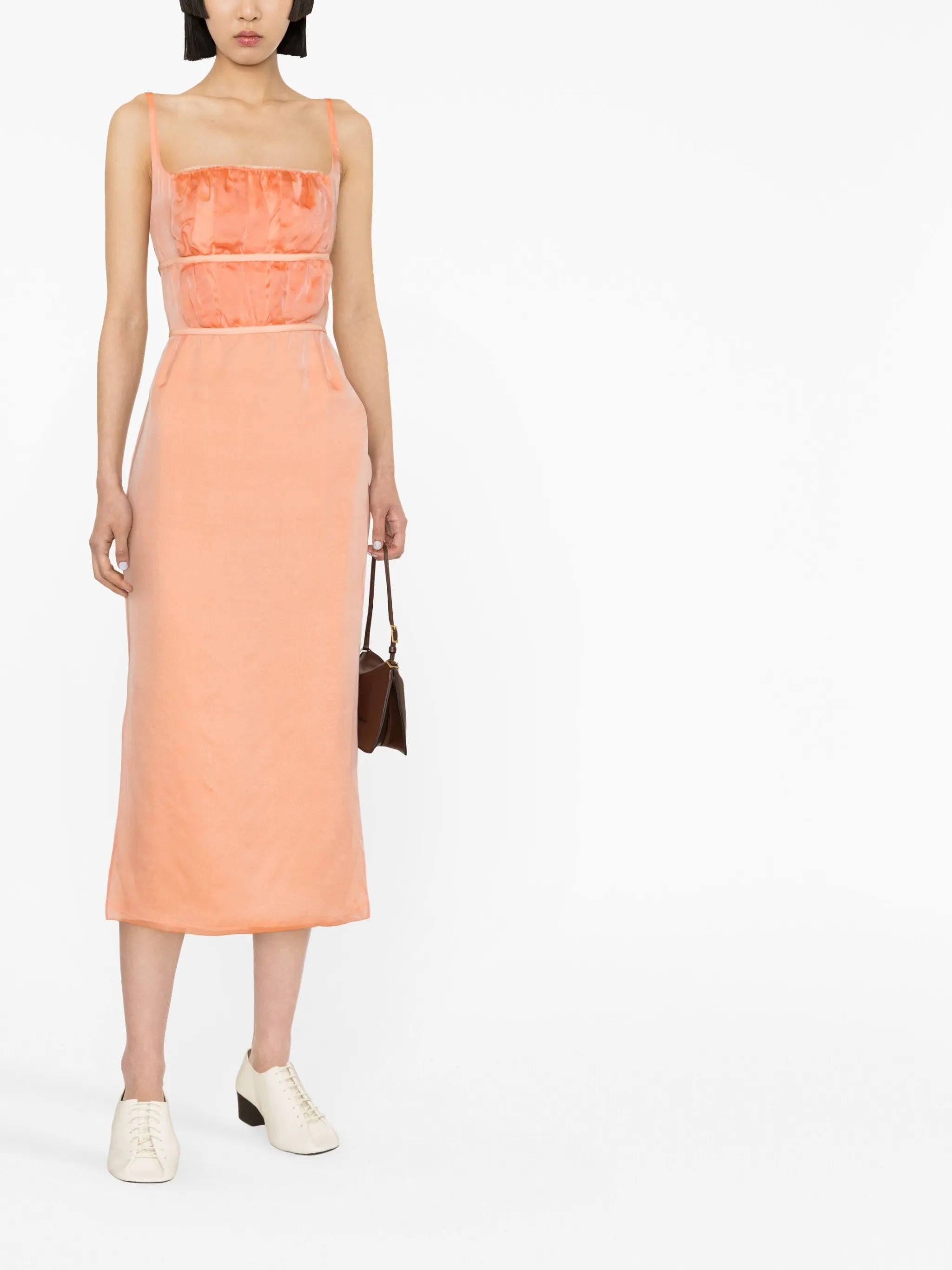 Nym silk-chiffon midi dress