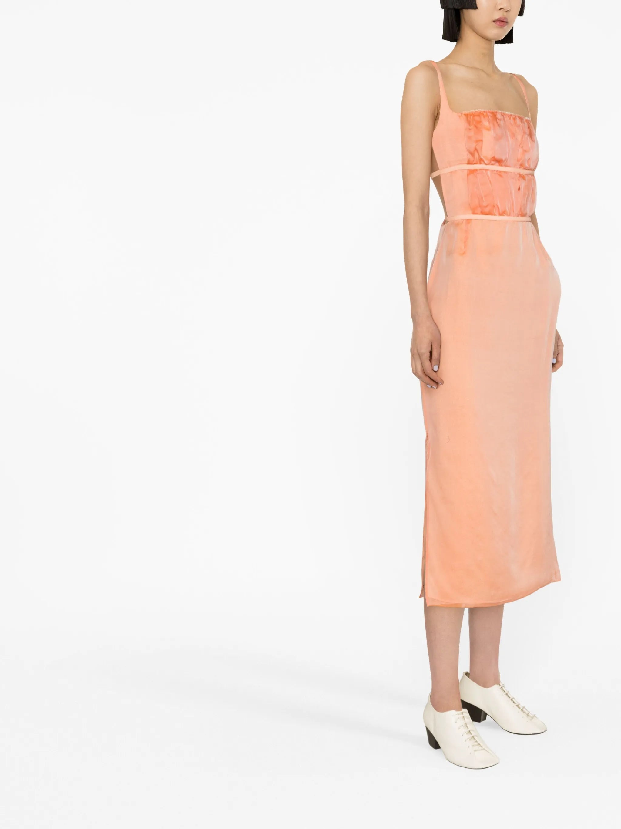 Nym silk-chiffon midi dress