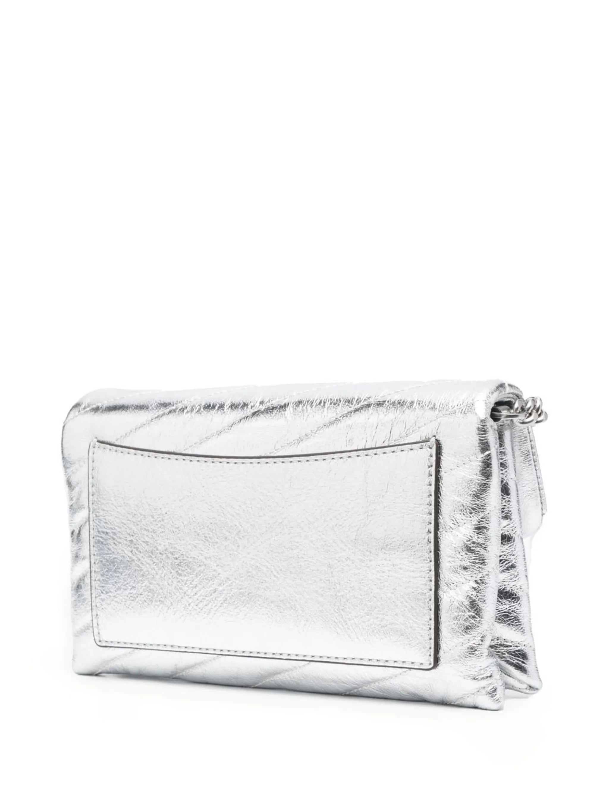 Kira metallic quilted crossbody bag