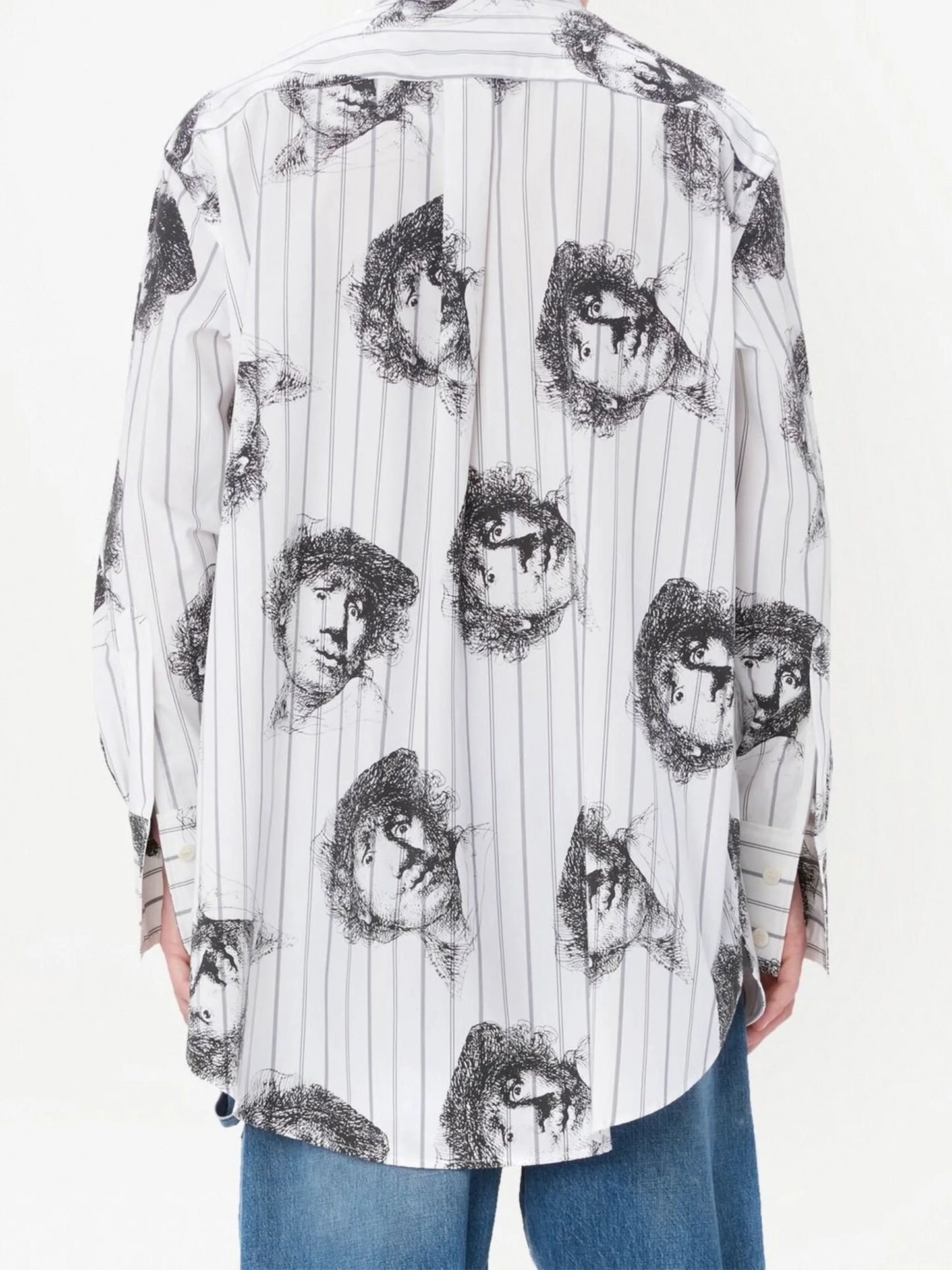 Rembrandt-print long-sleeve shirt