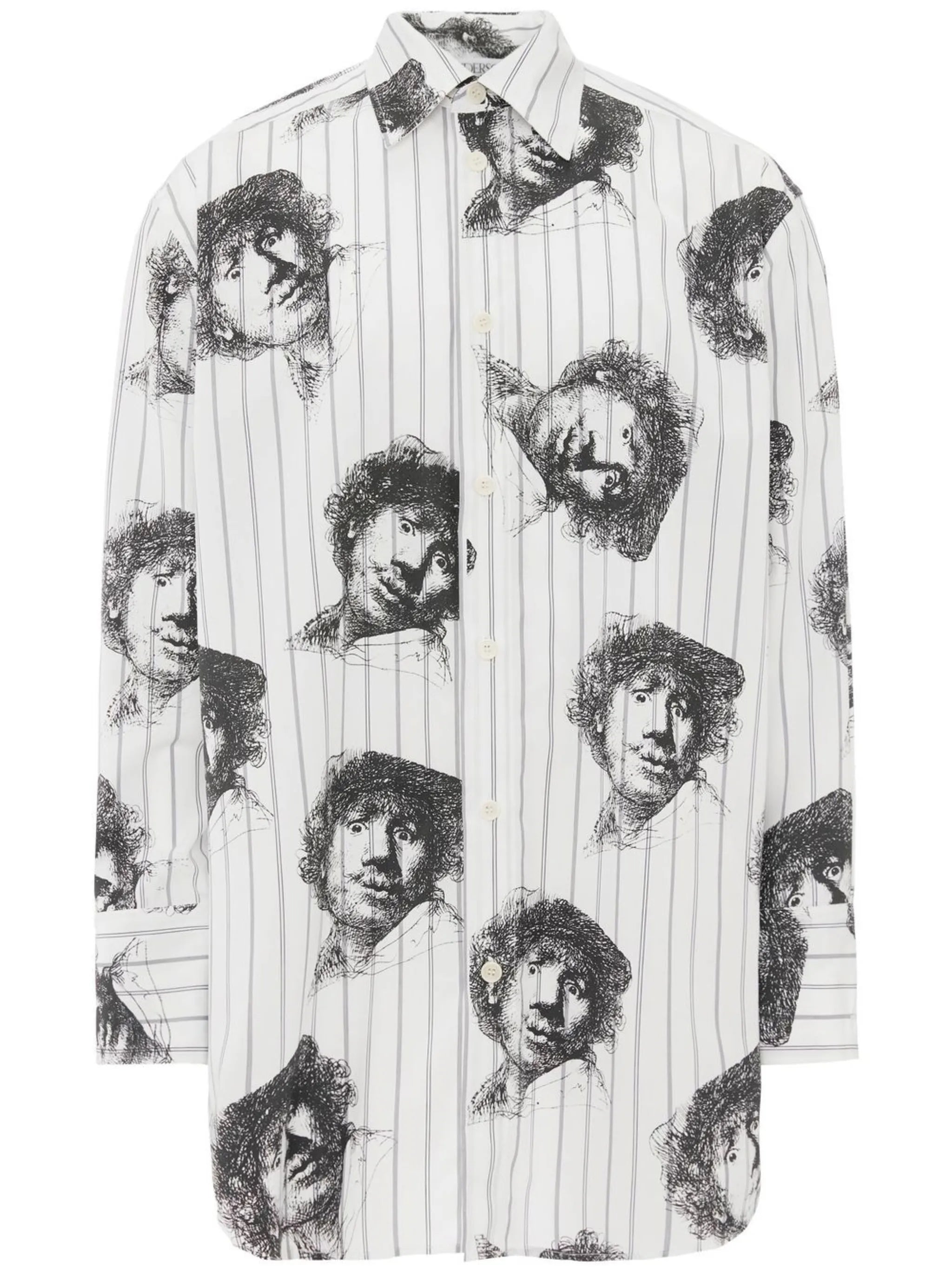 Rembrandt-print long-sleeve shirt