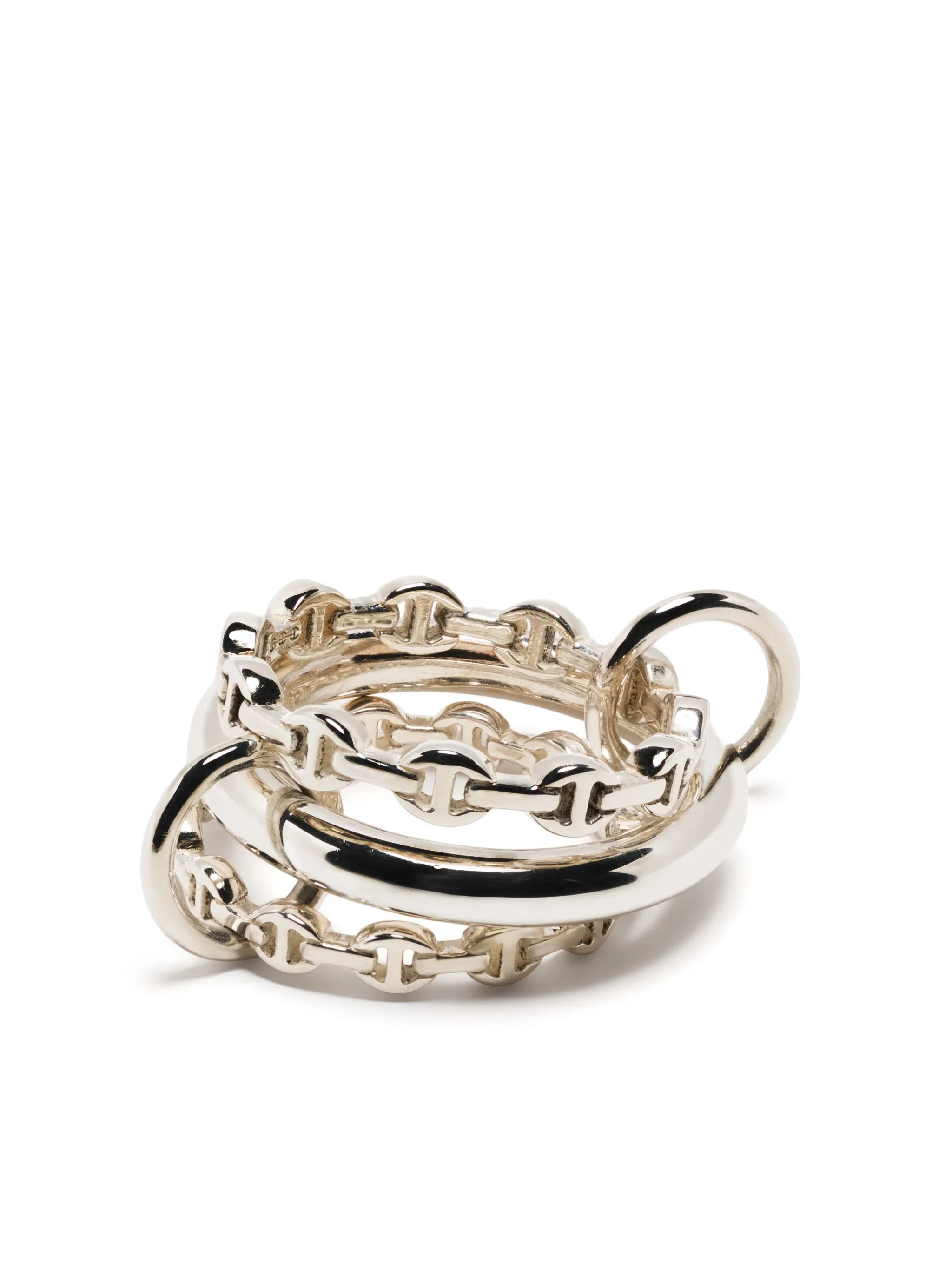 x Hoorsenbuhs Microdame sterling silver stack ring