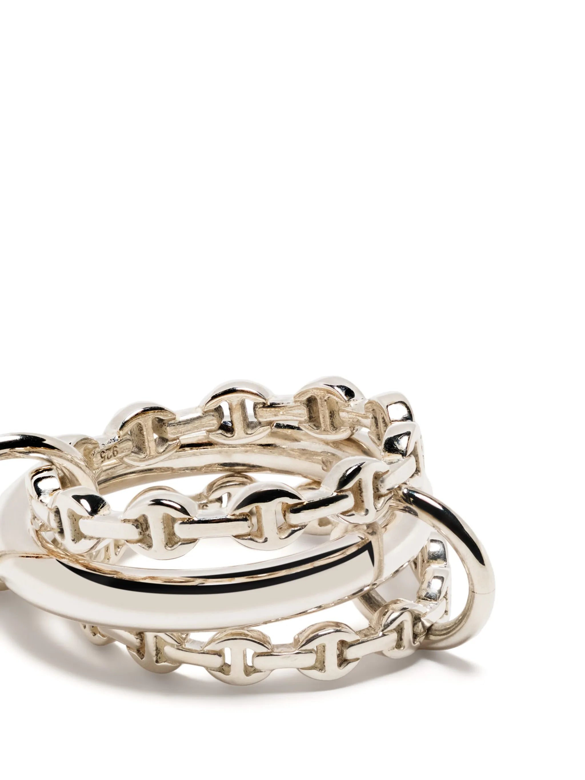 x Hoorsenbuhs Microdame sterling silver stack ring