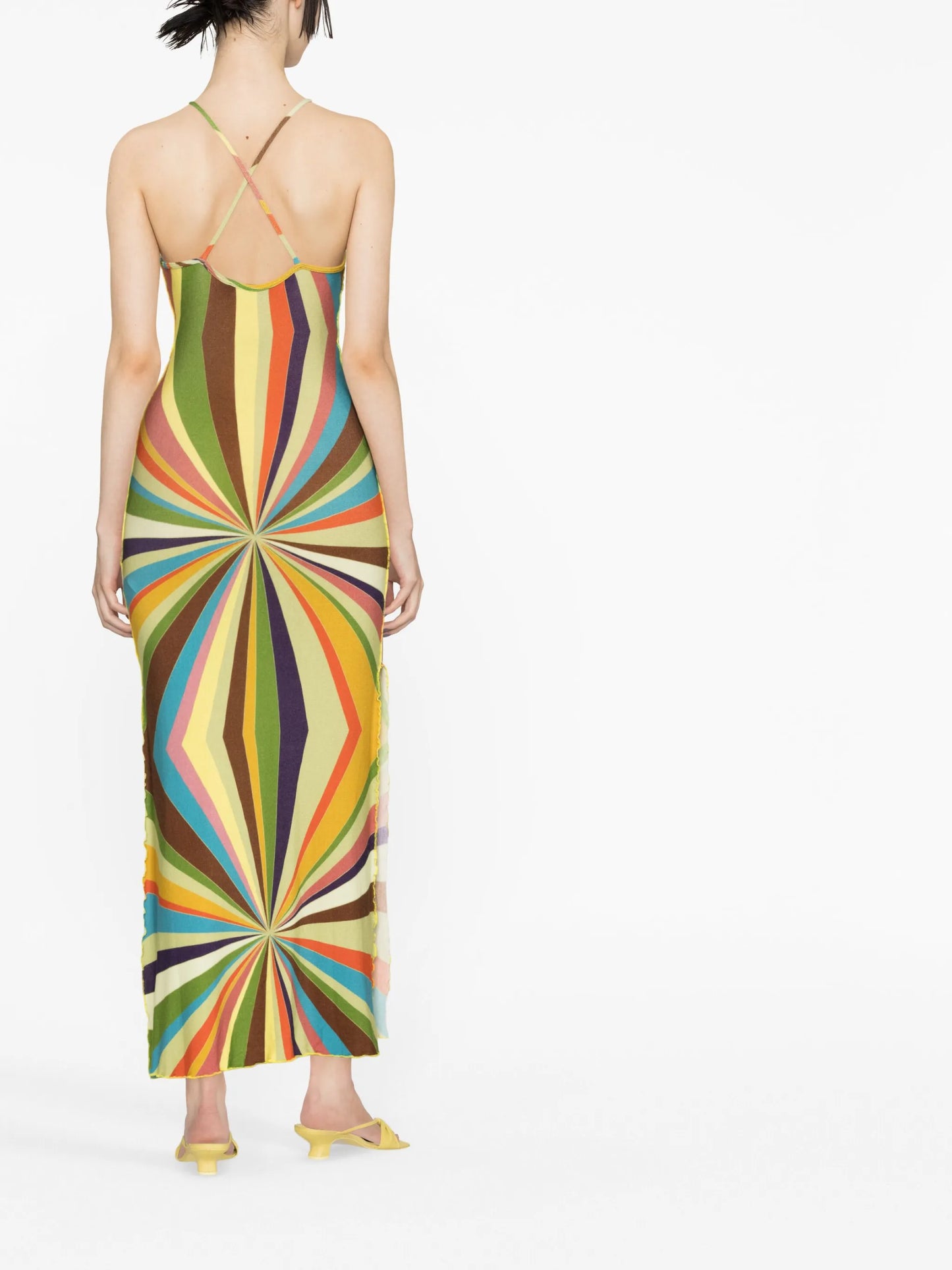 Solana Sun-ray knit maxi dress