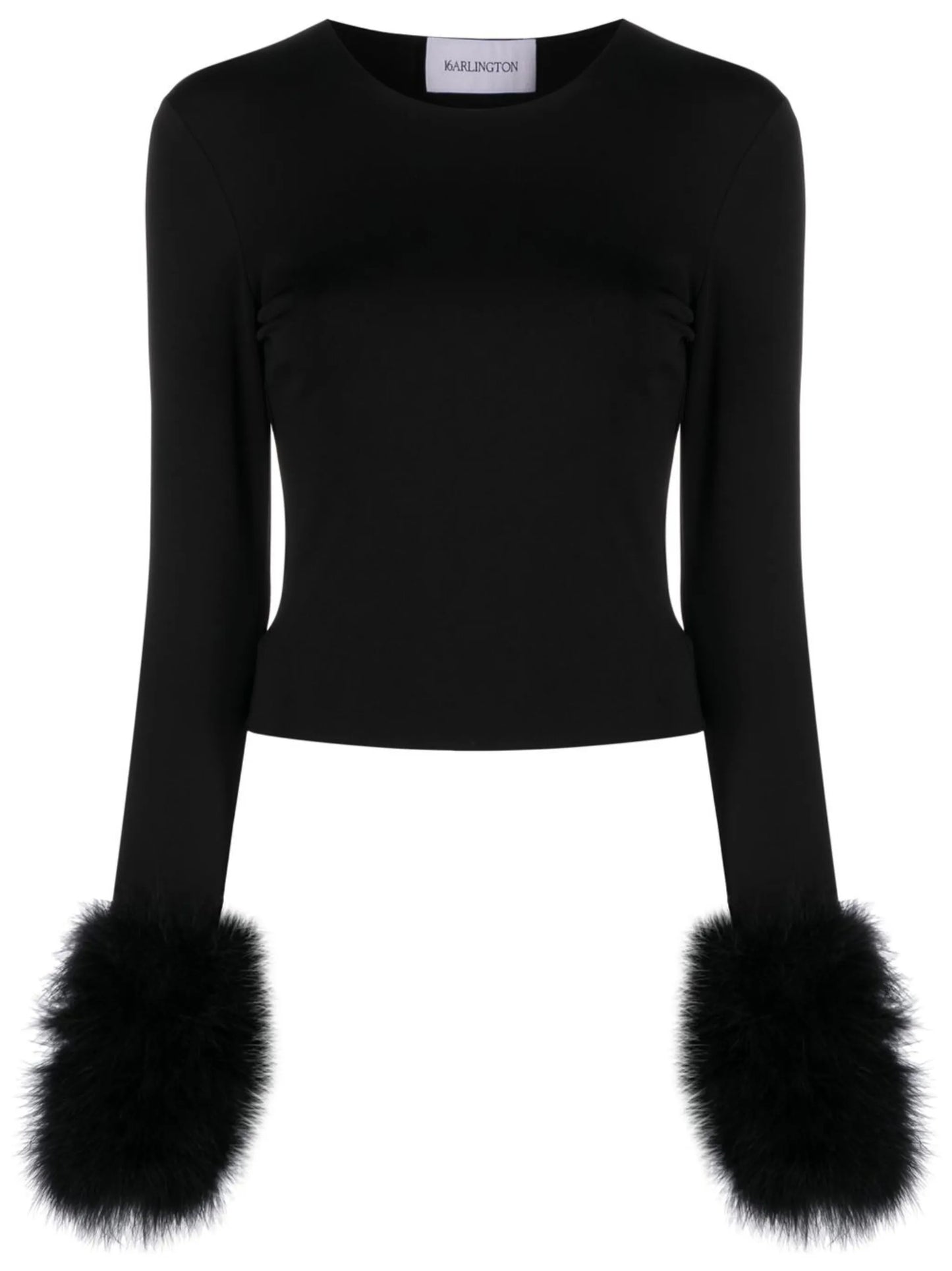 Tanith feather cuffs top
